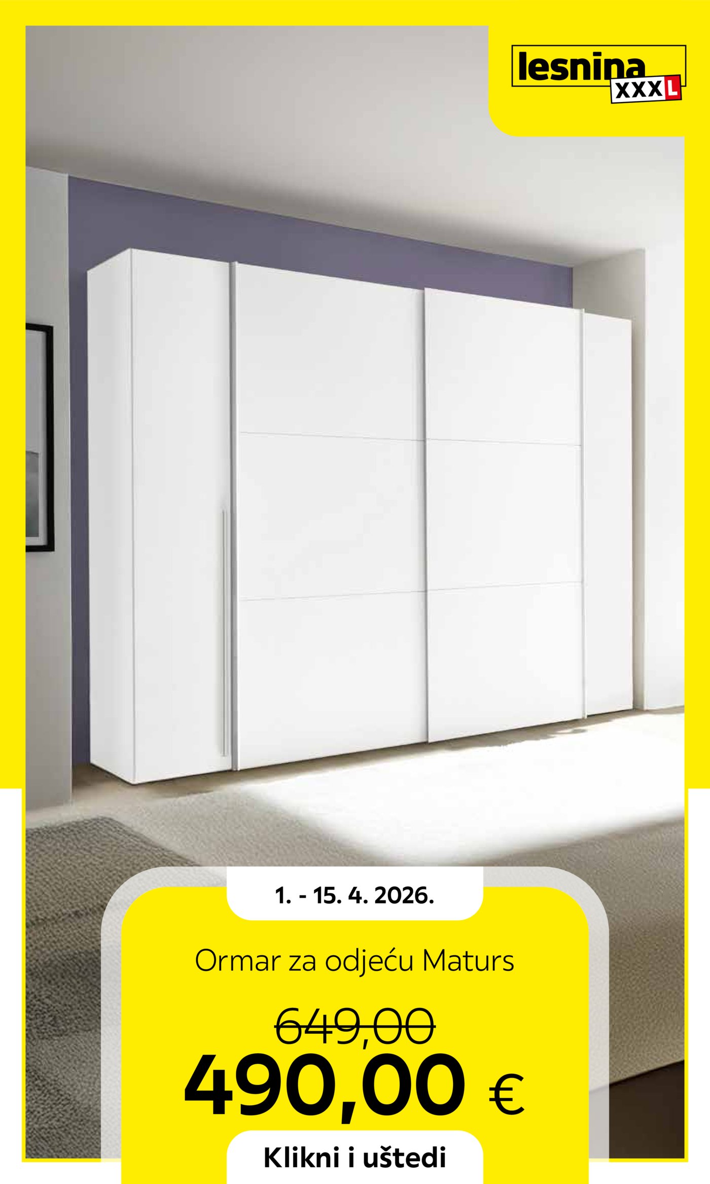 Lesnina katalog Akcija 01.04. - 15.04.2026.