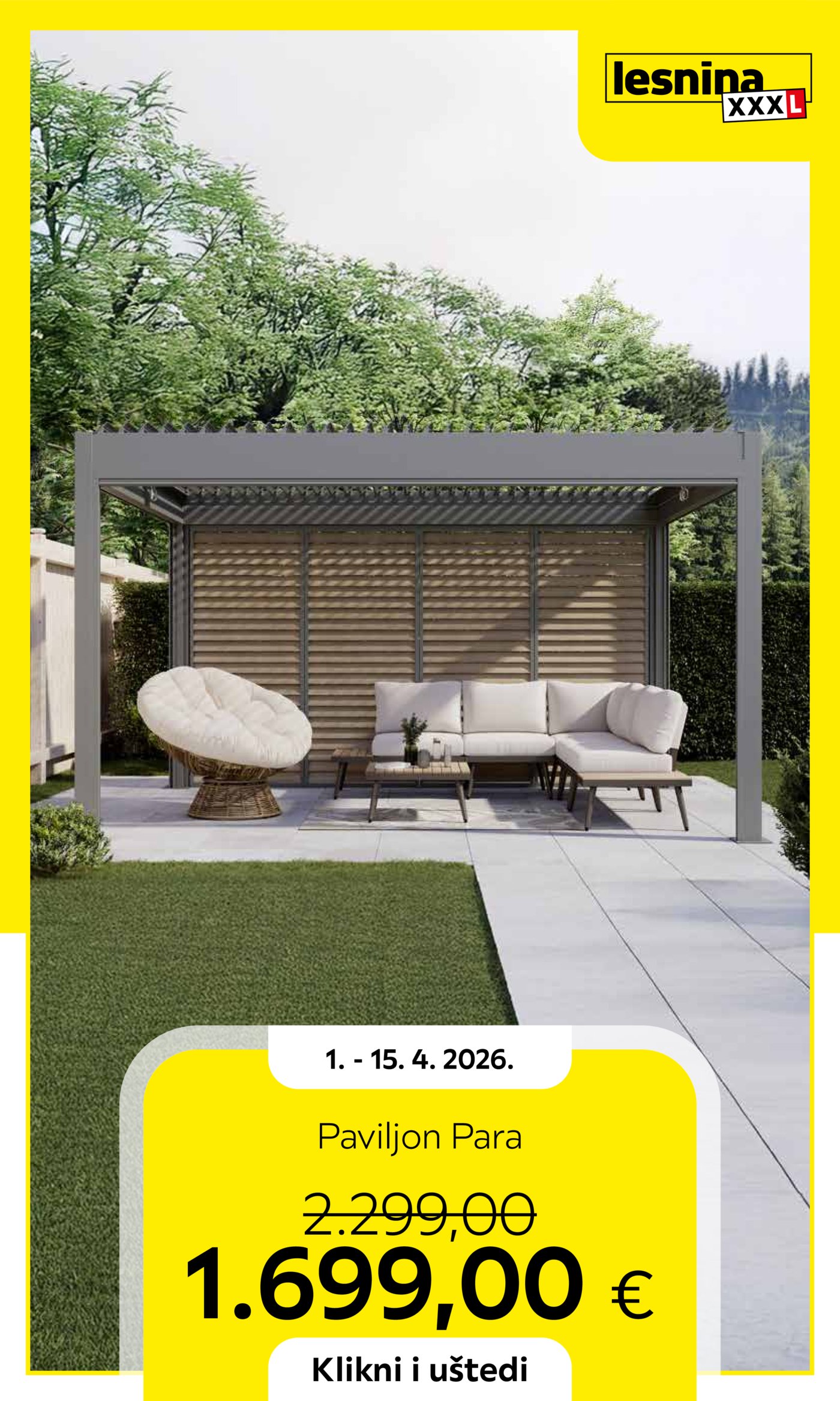 Lesnina katalog Akcija 01.04. - 15.04.2026.