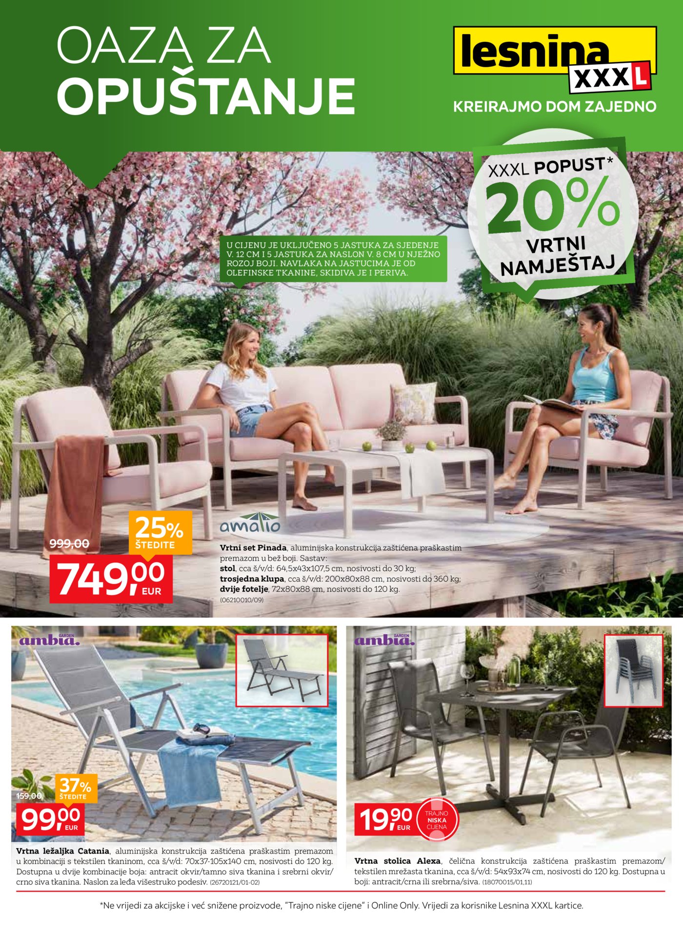 Lesnina katalog Oaza za opuštanje 31.03. - 23.04.2026.