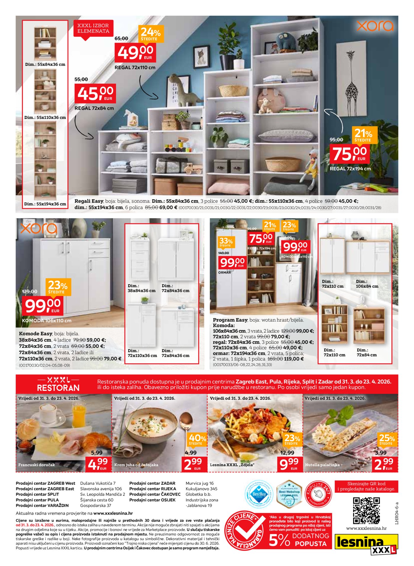 Lesnina katalog Oaza za opuštanje 31.03. - 23.04.2026.