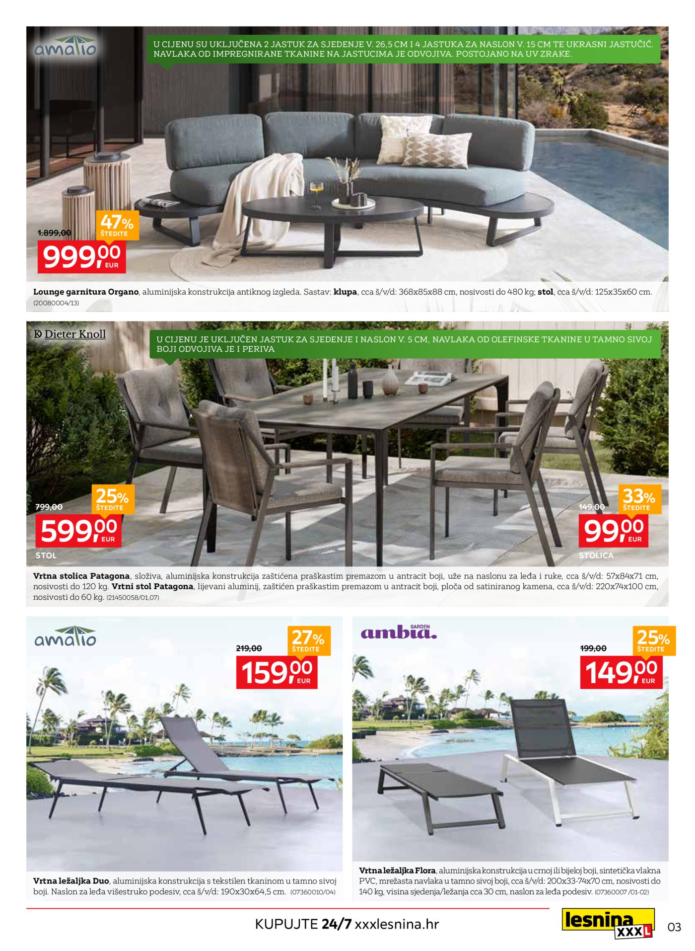 Lesnina katalog Oaza za opuštanje 31.03. - 23.04.2026.