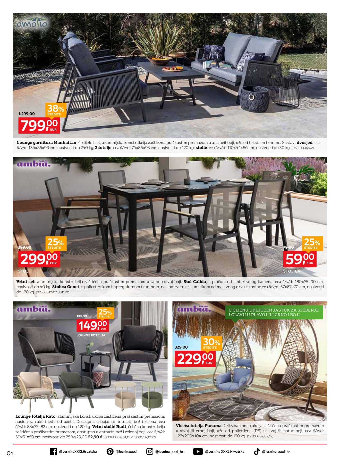 Lesnina katalog Oaza za opuštanje 31.03. - 23.04.2026.