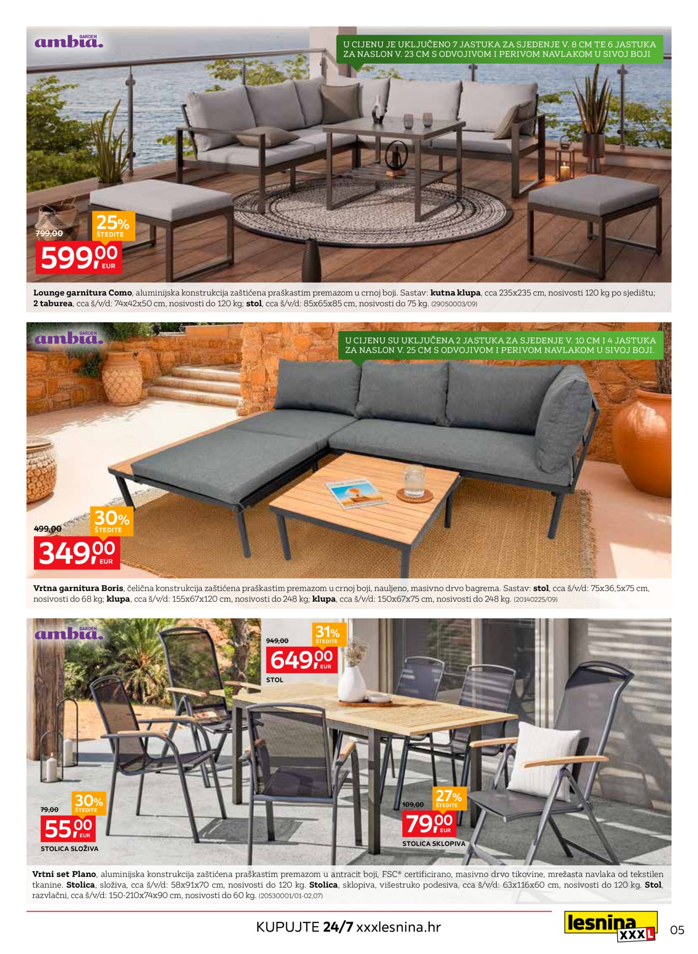 Lesnina katalog Oaza za opuštanje 31.03. - 23.04.2026.