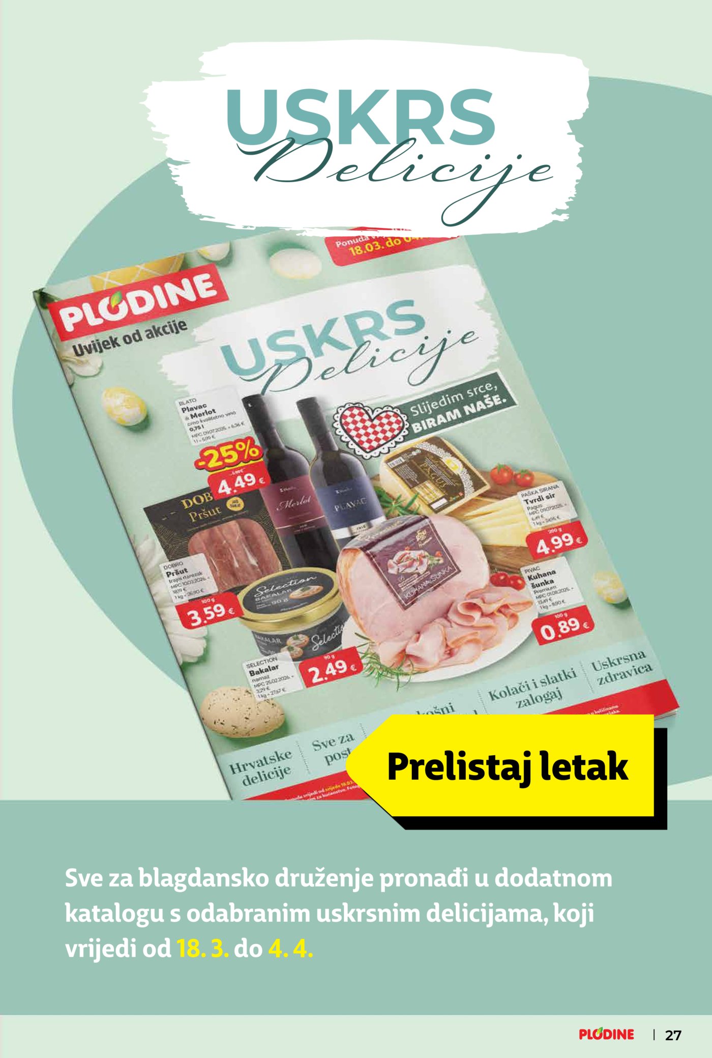 Plodine katalog Akcija 01.04. - 07.04.2026.