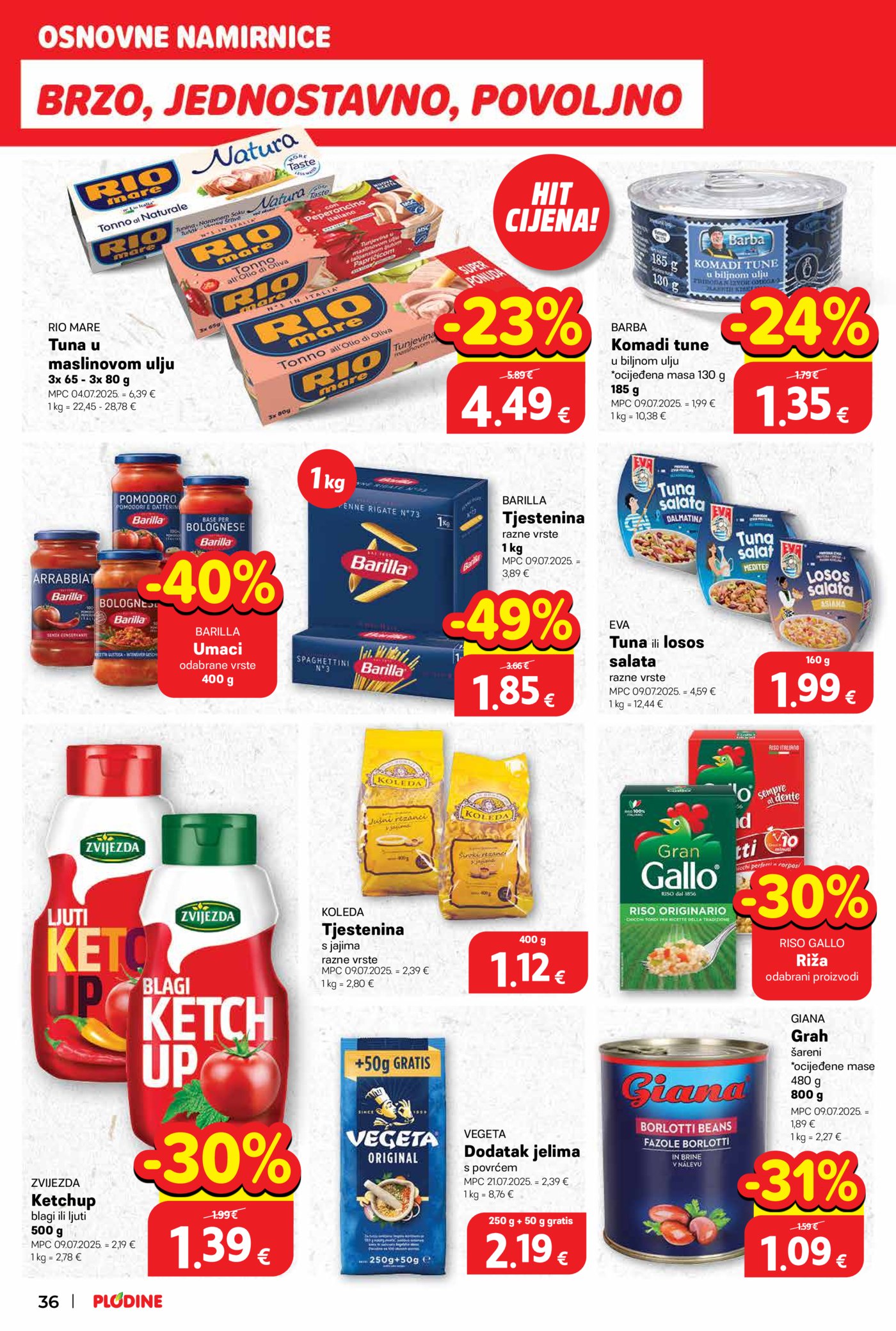 Plodine katalog Akcija 01.04. - 07.04.2026.