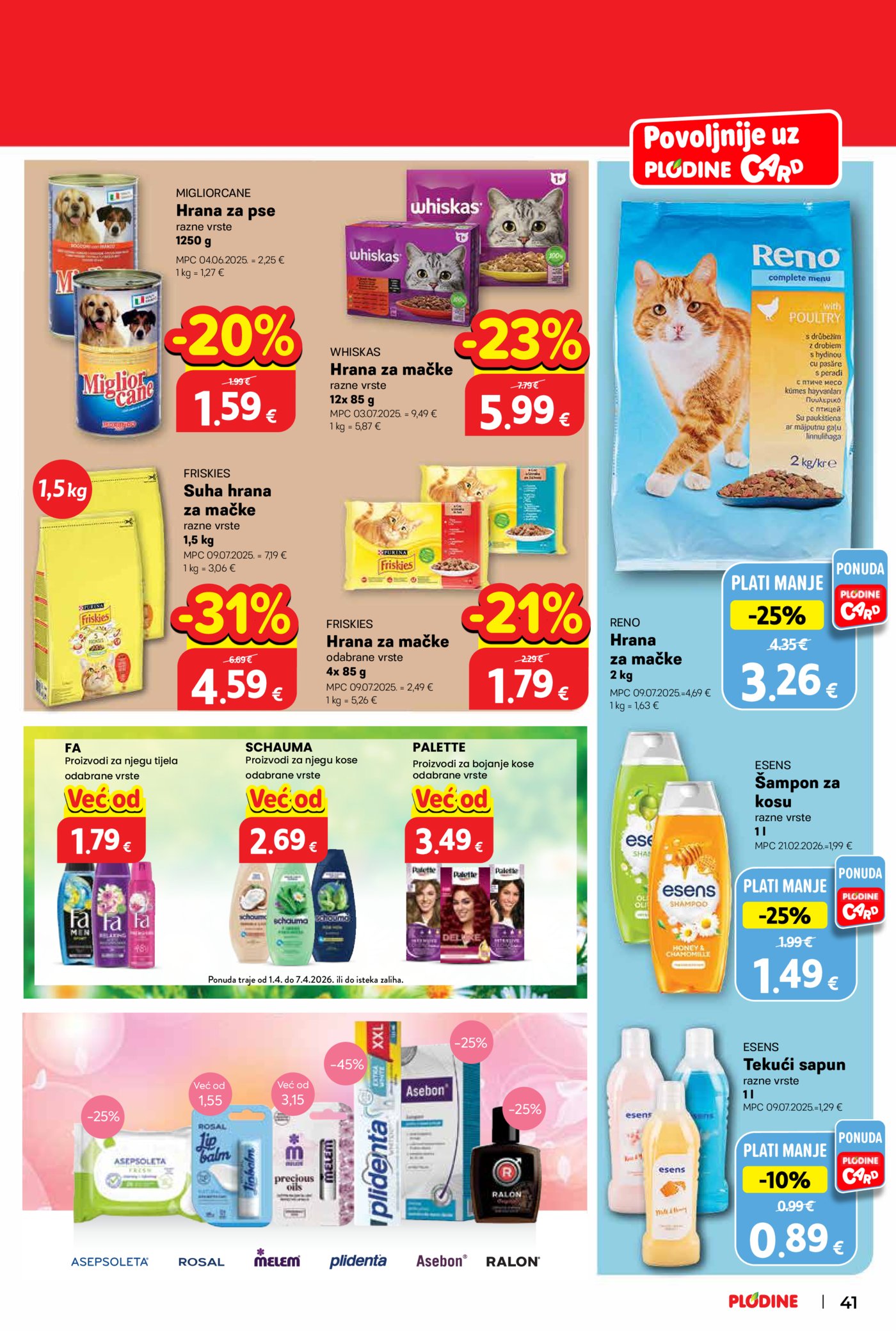 Plodine katalog Akcija 01.04. - 07.04.2026.