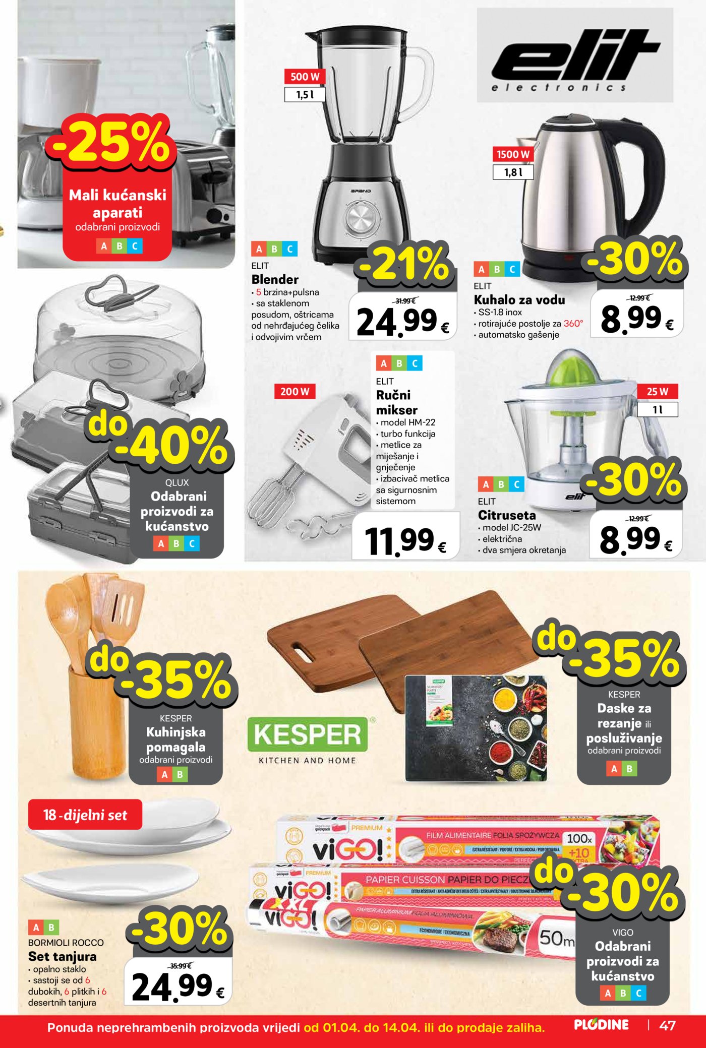 Plodine katalog Akcija 01.04. - 07.04.2026.