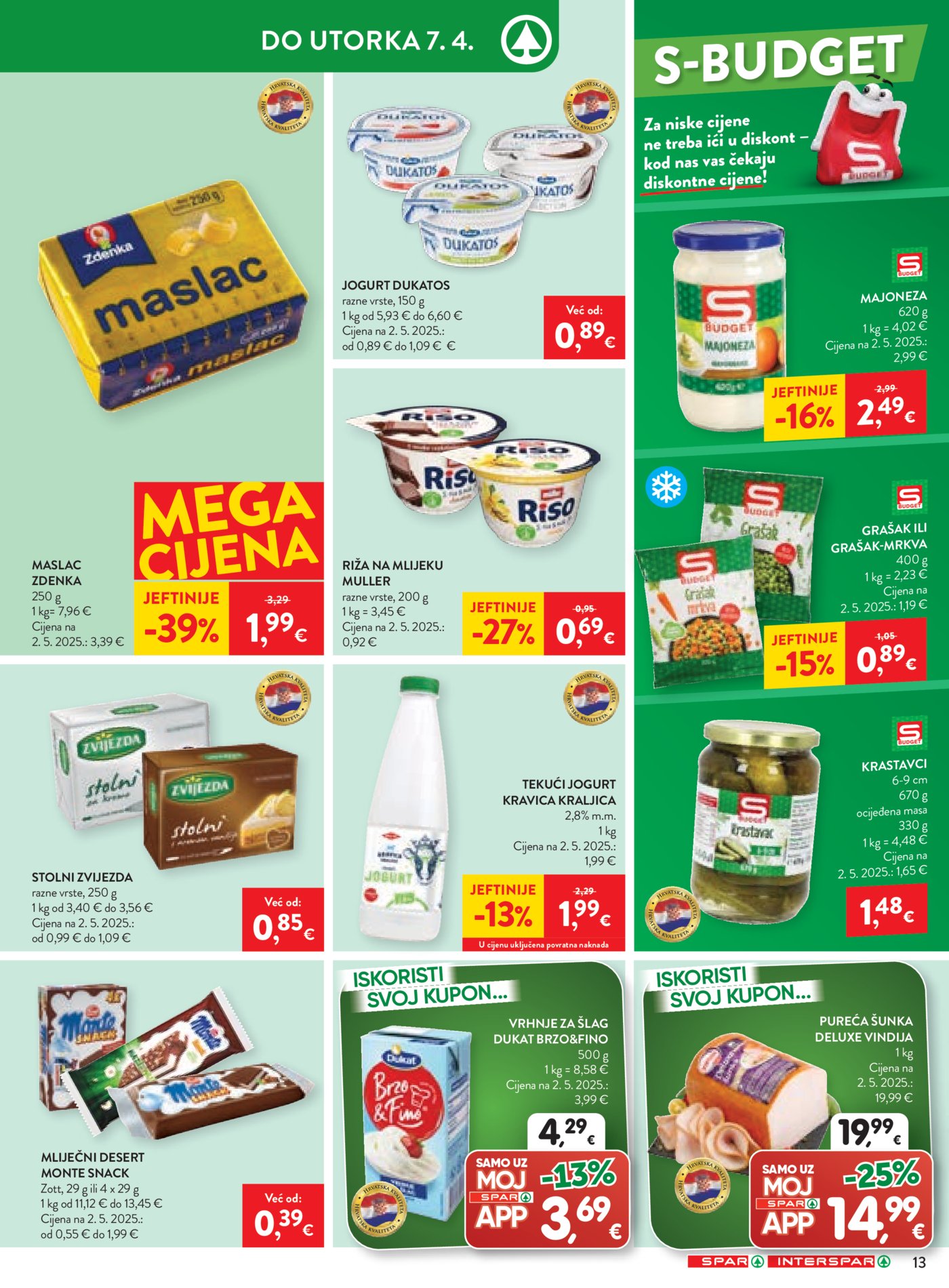 SPAR - INTERSPAR katalog Akcija 01.04. - 07.04.2026.