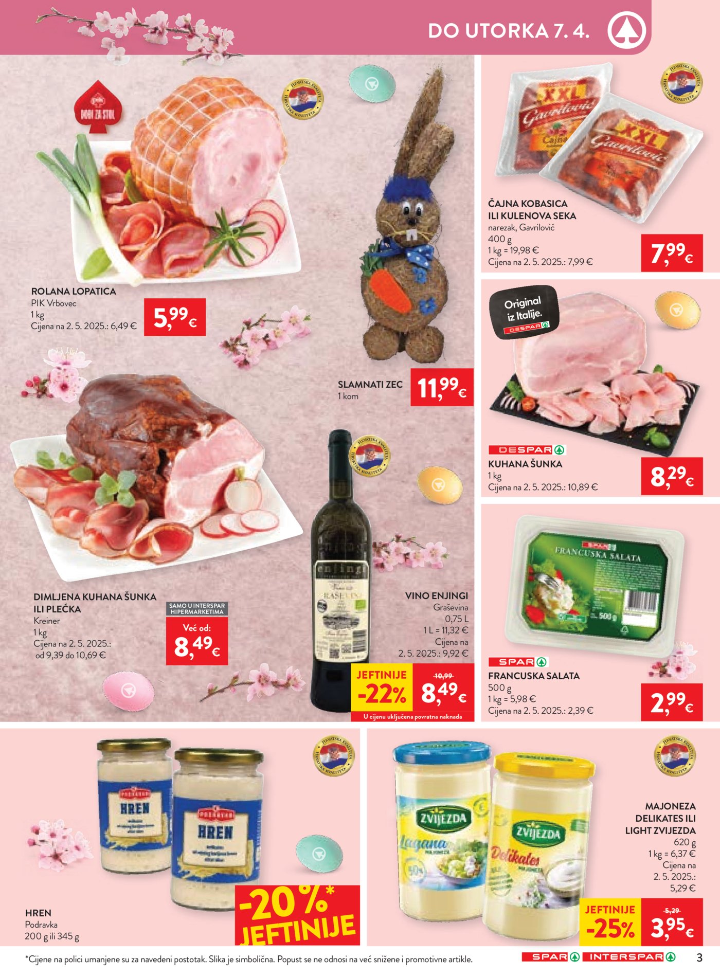 SPAR - INTERSPAR katalog Akcija 01.04. - 07.04.2026.