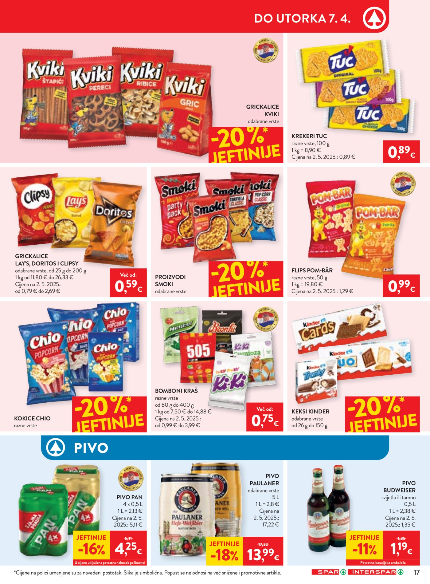 SPAR - INTERSPAR katalog Akcija 01.04. - 07.04.2026.