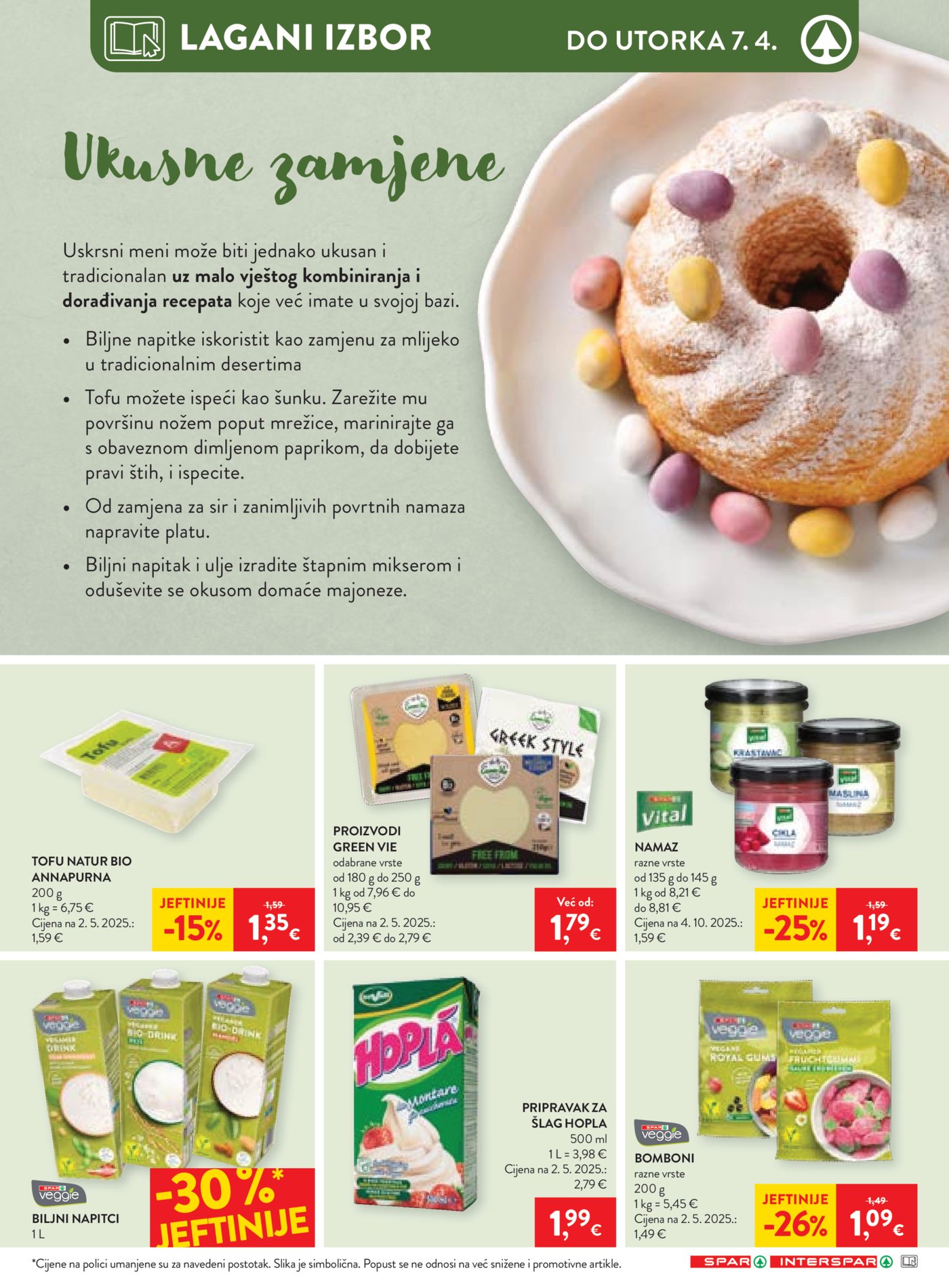 SPAR - INTERSPAR katalog Akcija 01.04. - 07.04.2026.
