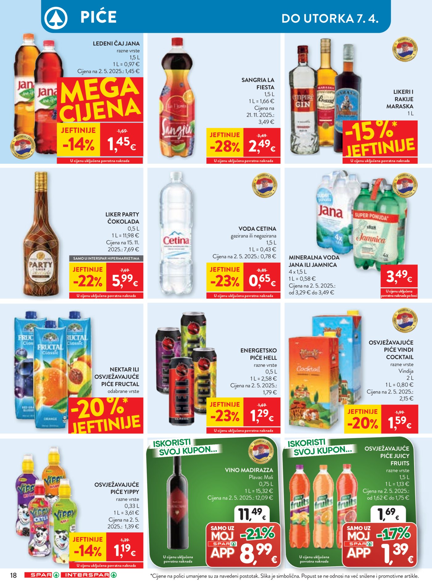 SPAR - INTERSPAR katalog Akcija 01.04. - 07.04.2026.