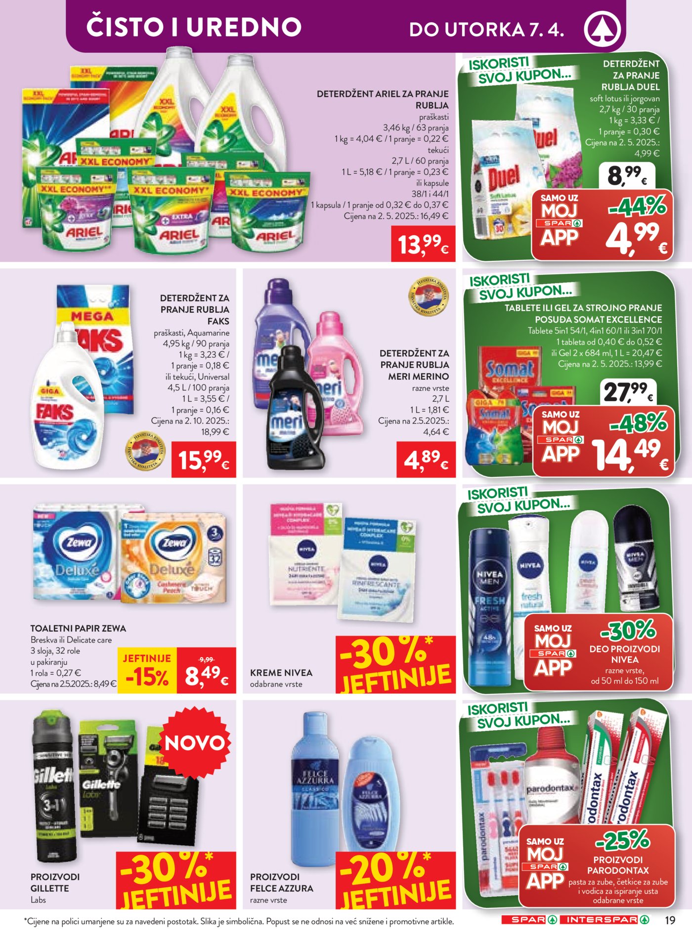 SPAR - INTERSPAR katalog Akcija 01.04. - 07.04.2026.