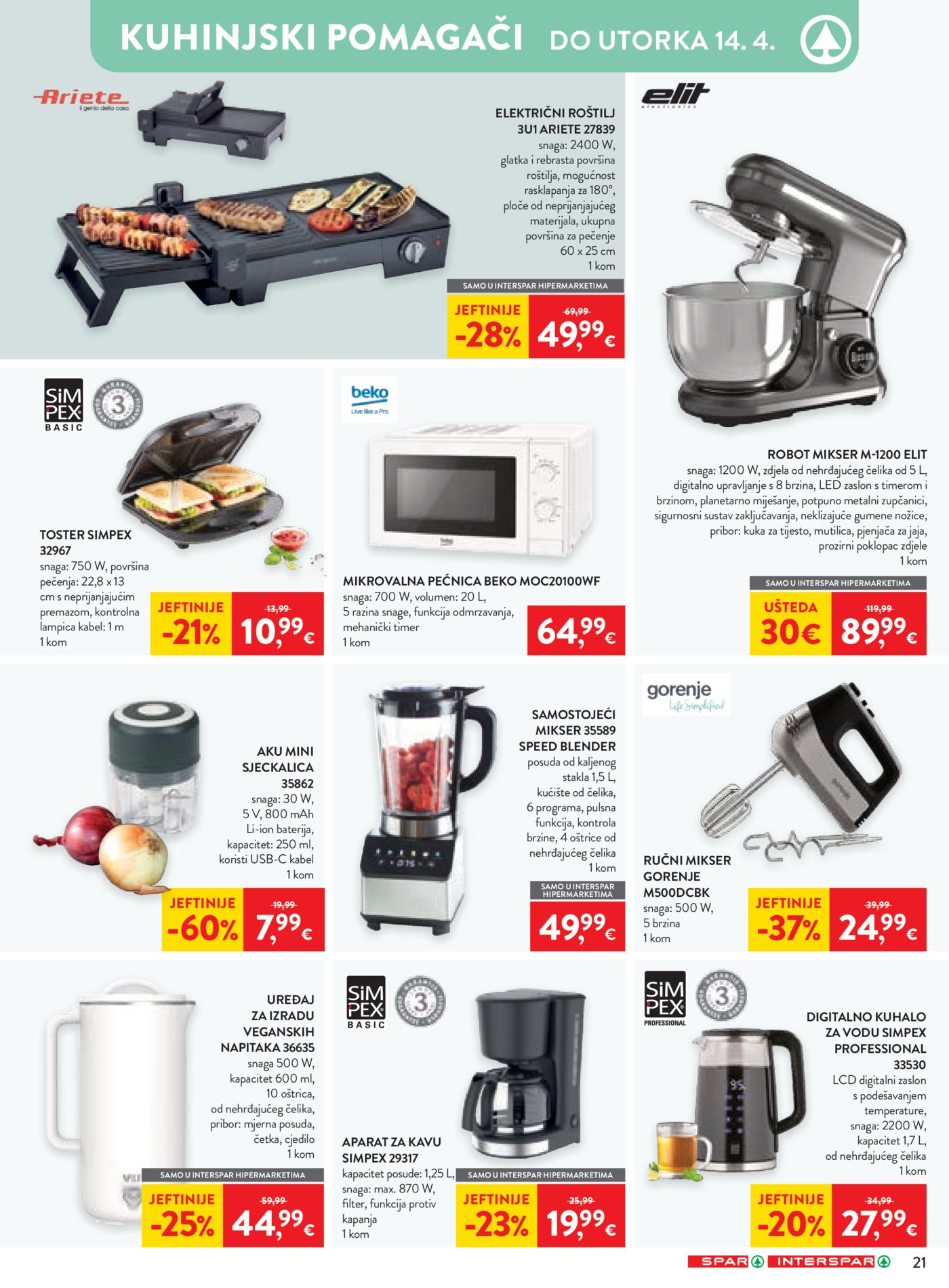 SPAR - INTERSPAR katalog Akcija 01.04. - 07.04.2026.