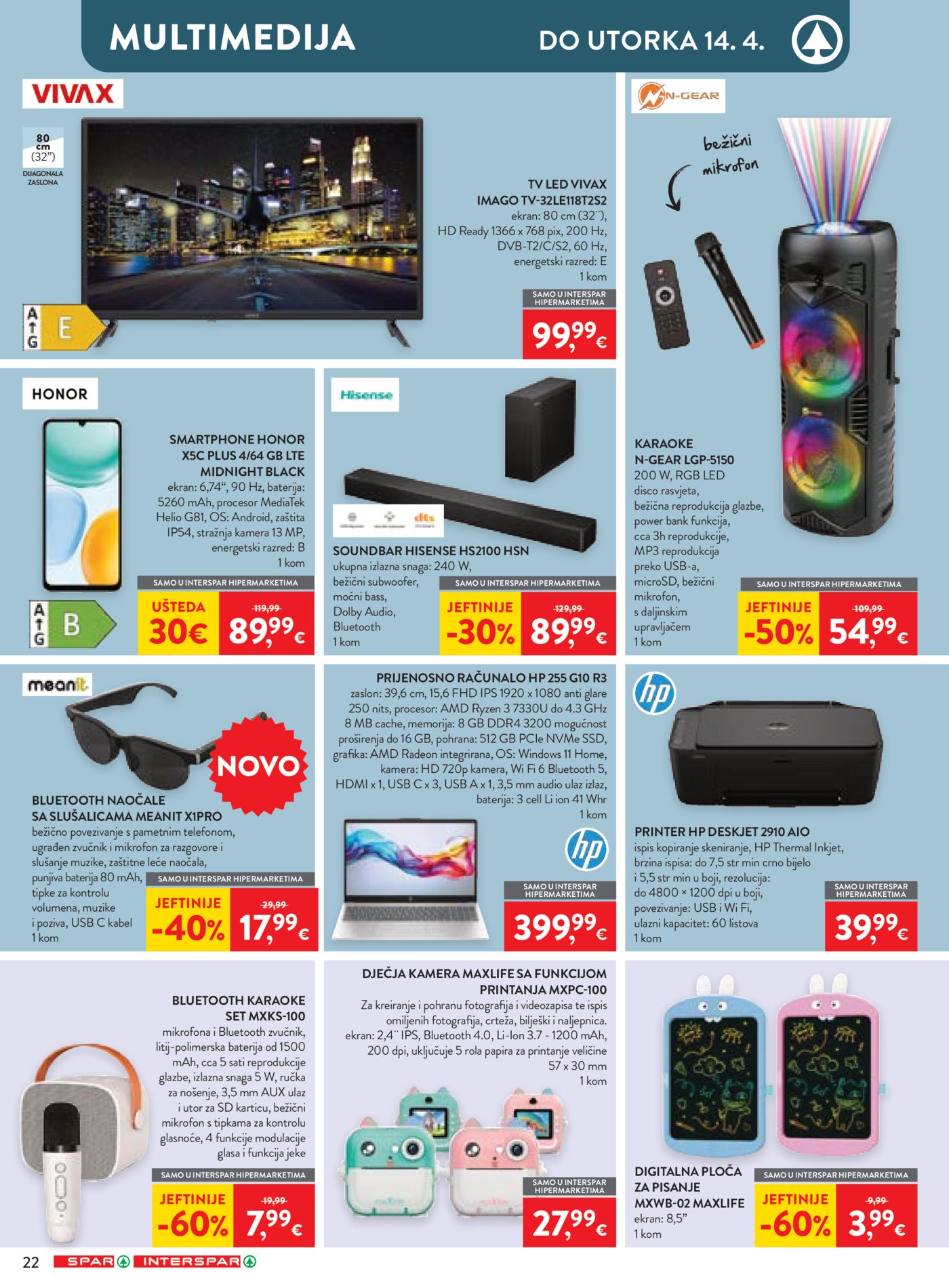 SPAR - INTERSPAR katalog Akcija 01.04. - 07.04.2026.