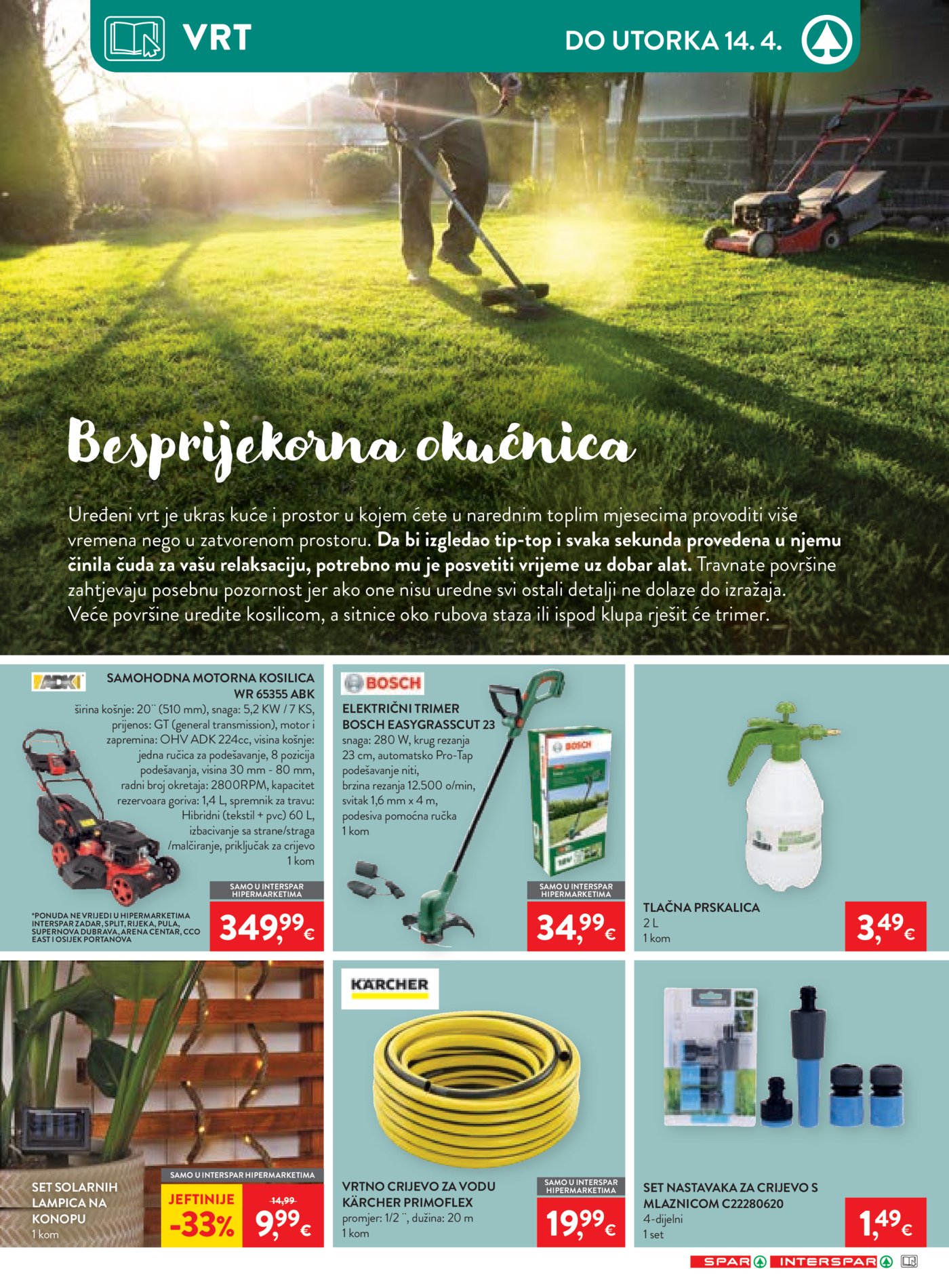SPAR - INTERSPAR katalog Akcija 01.04. - 07.04.2026.
