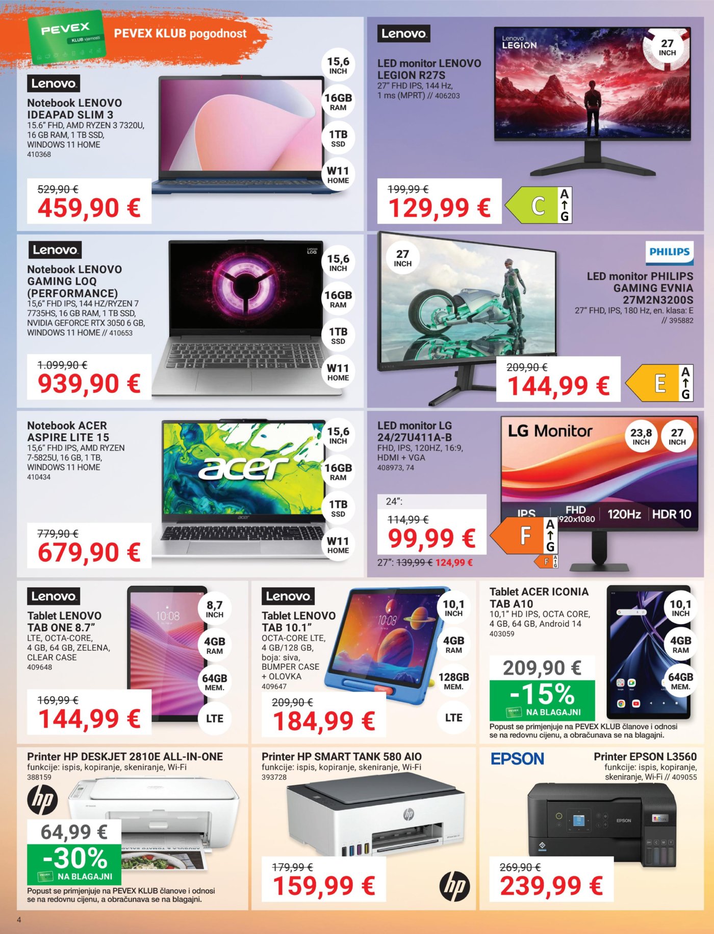 Pevex katalog Akcija 03.04.-27.04.2026.