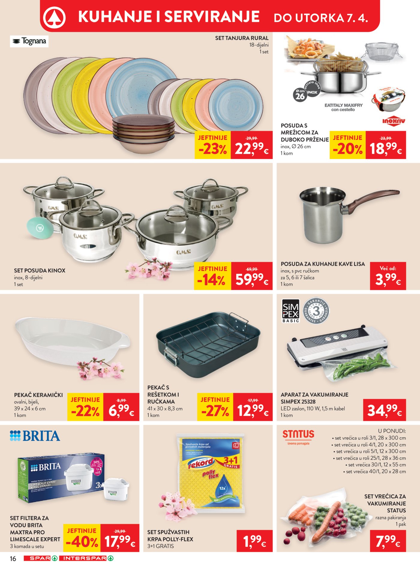 SPAR - INTERSPAR katalog Neprehrana 01.04.-07.04.2026.