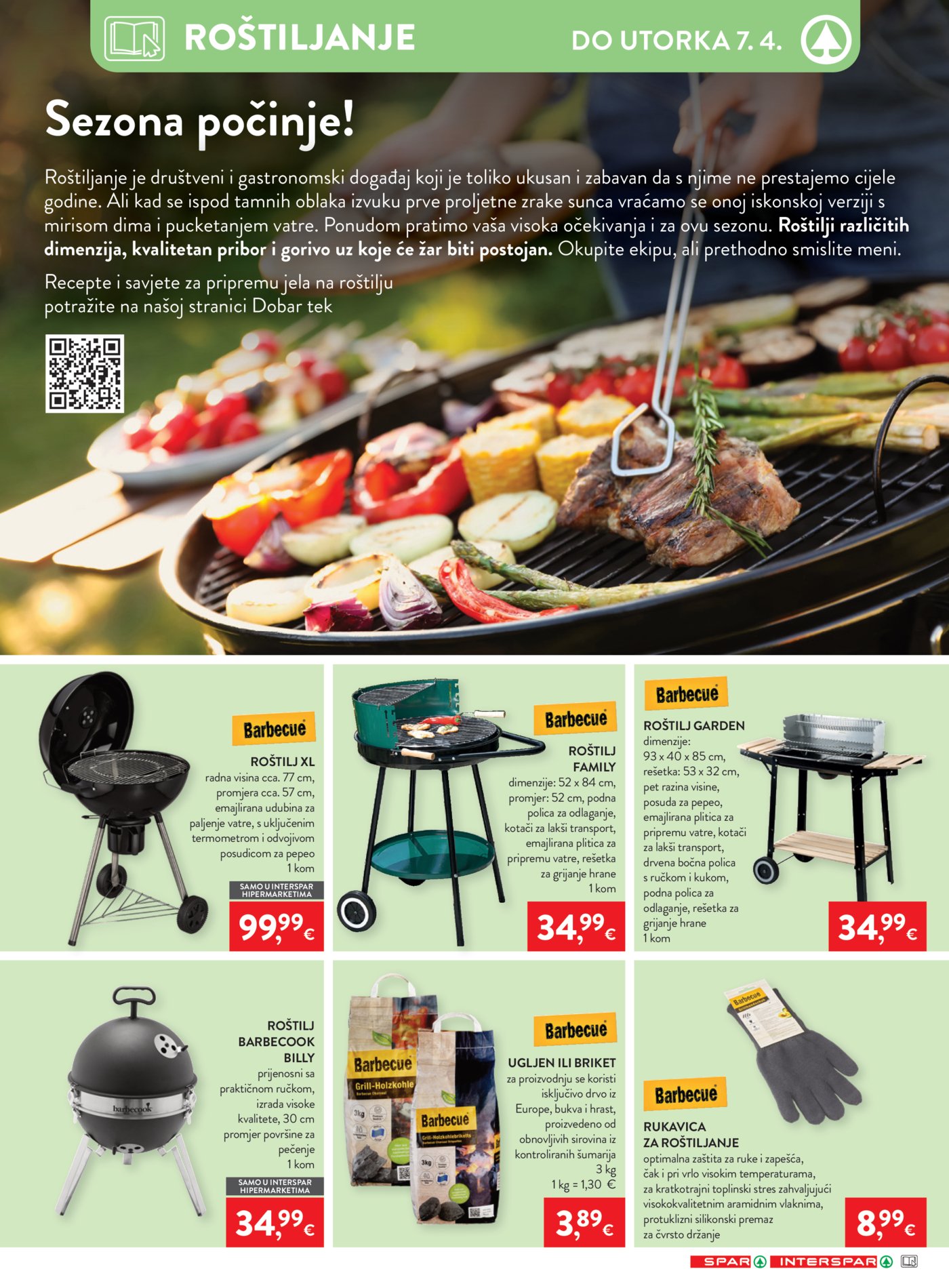 SPAR - INTERSPAR katalog Neprehrana 01.04.-07.04.2026.