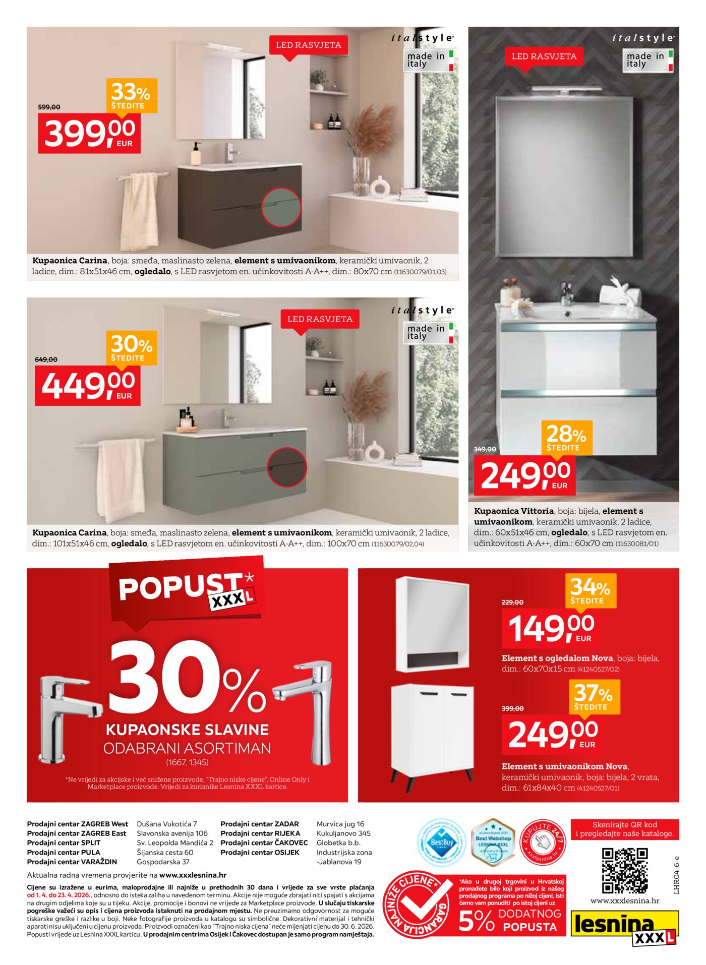 Lesnina katalog Akcija 01.04.-23.04.2026.