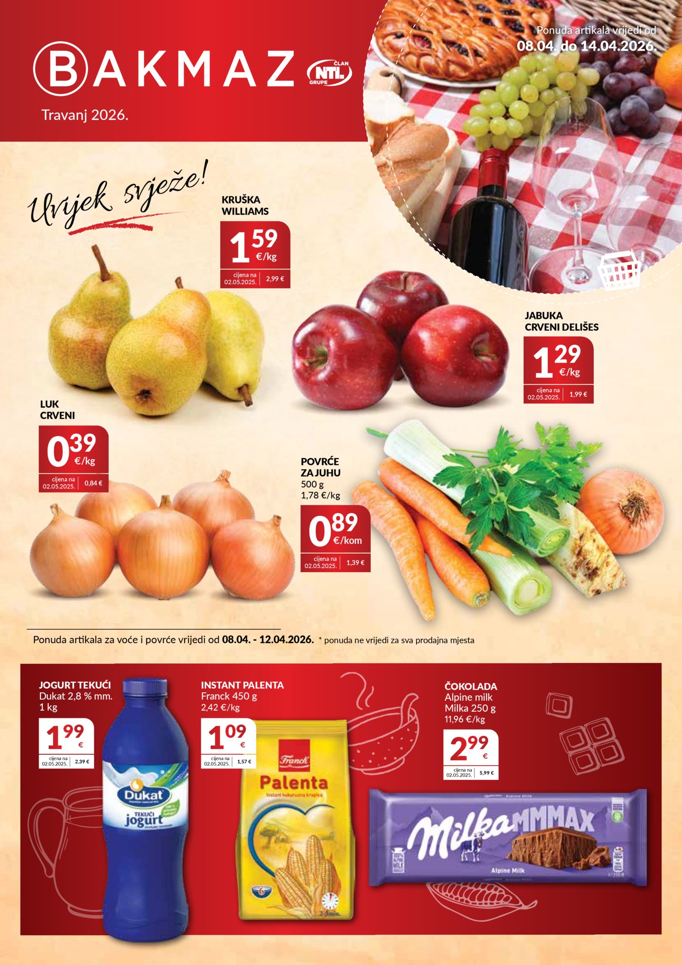 Bakmaz katalog Akcija 08.04. - 14.04.2026.
