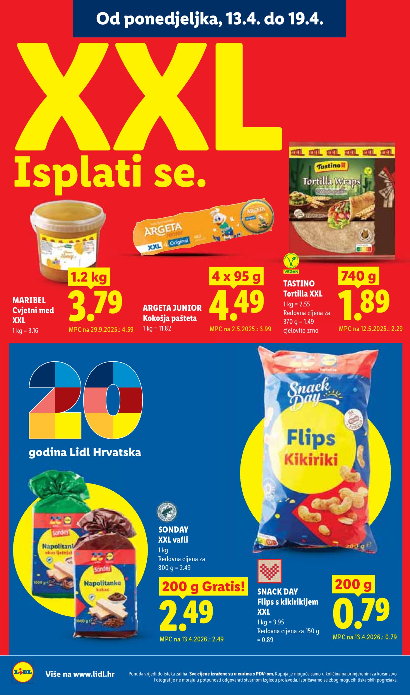 Lidl katalog Super ponuda od ponedjeljka 13.04. - 19.04.2026.