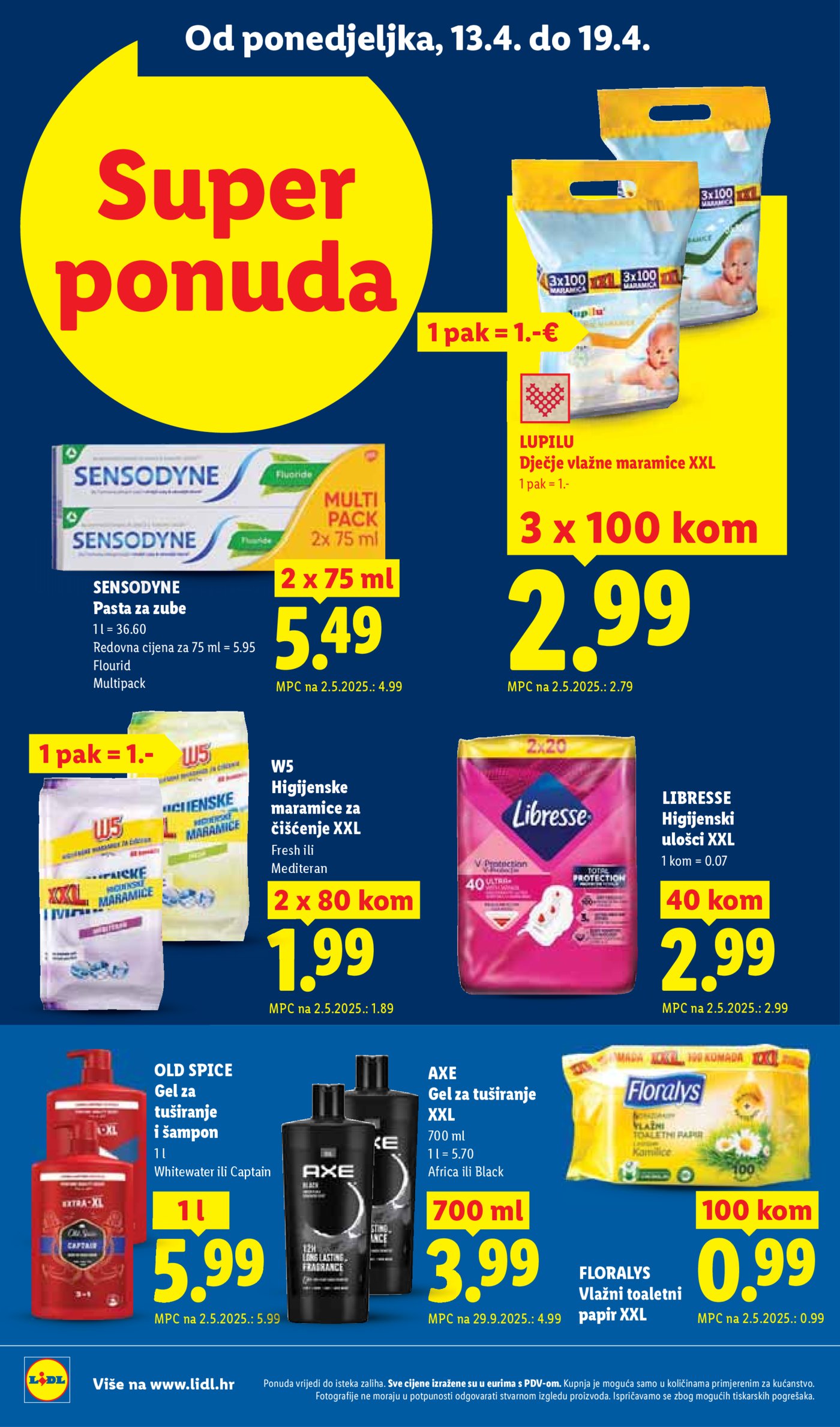 Lidl katalog Super ponuda od ponedjeljka 13.04. - 19.04.2026.