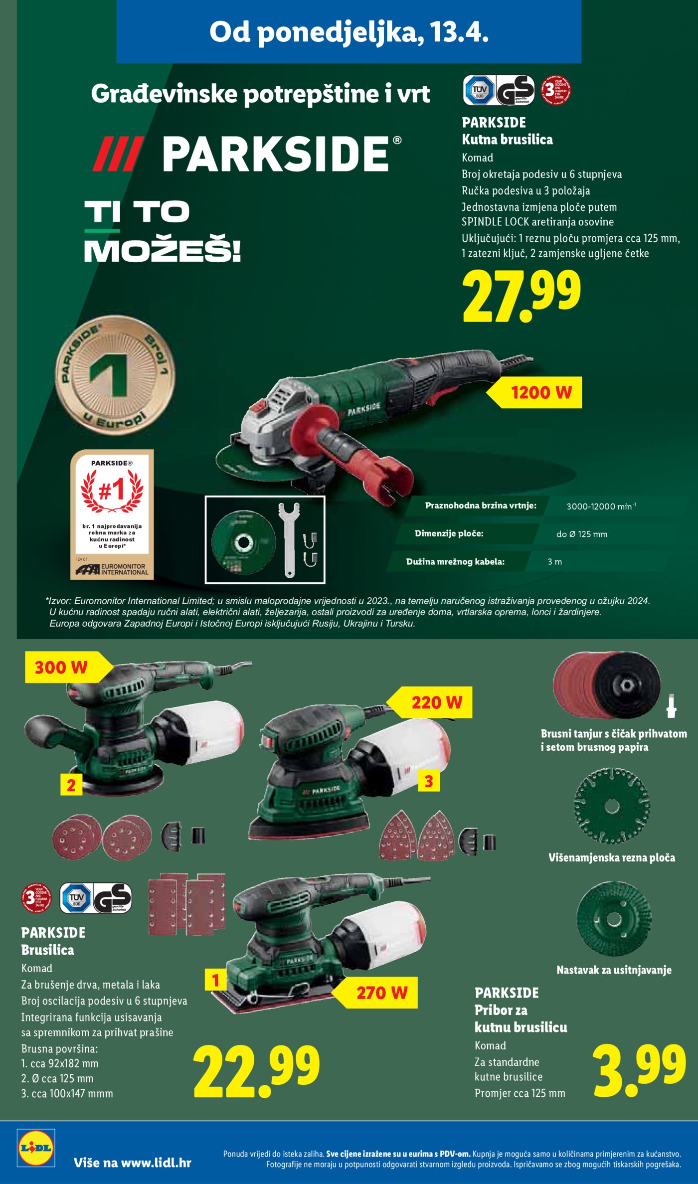 Lidl katalog Super ponuda od ponedjeljka 13.04. - 19.04.2026.