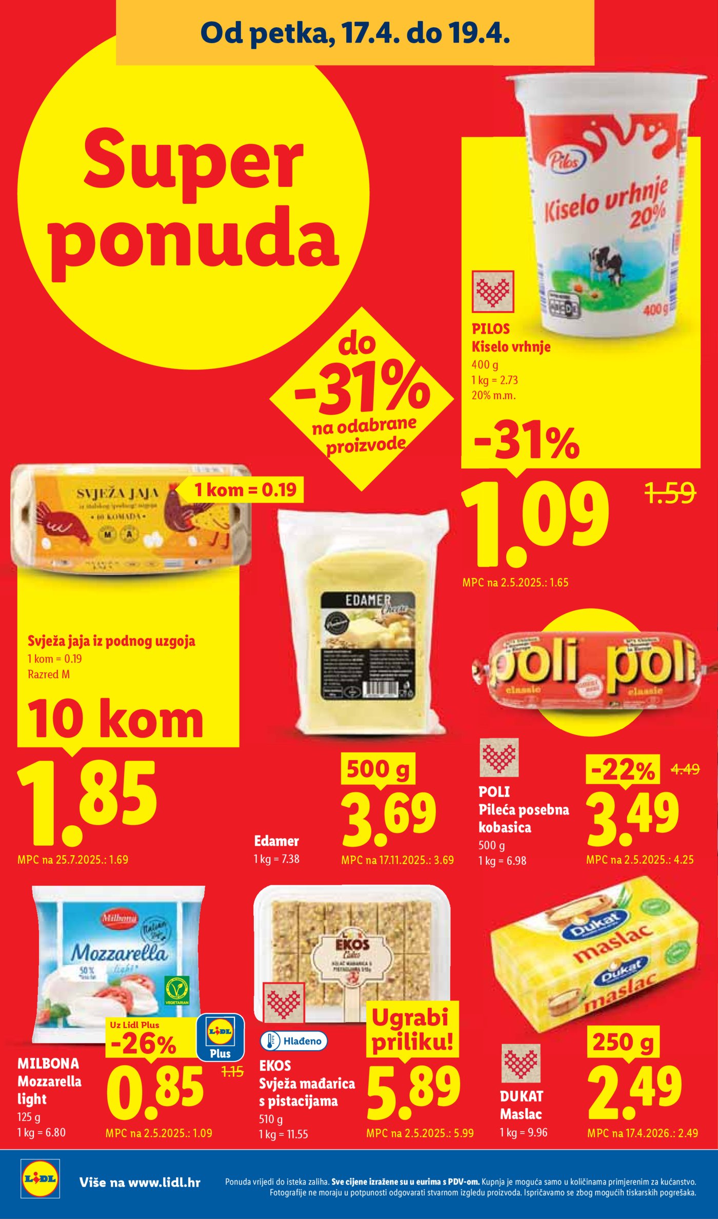 Lidl katalog Super ponuda od ponedjeljka 13.04. - 19.04.2026.