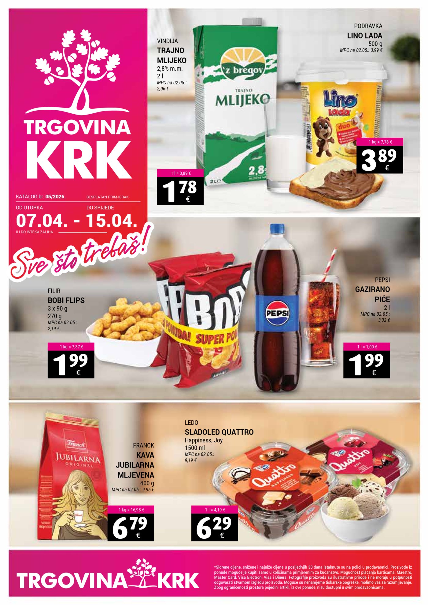 Trgovina Krk katalog Akcija 07.04. - 15.04.2026.
