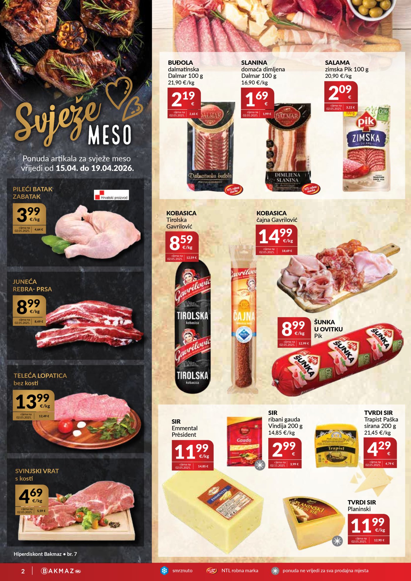 Bakmaz katalog Akcija 15.04. - 21.04.2026.