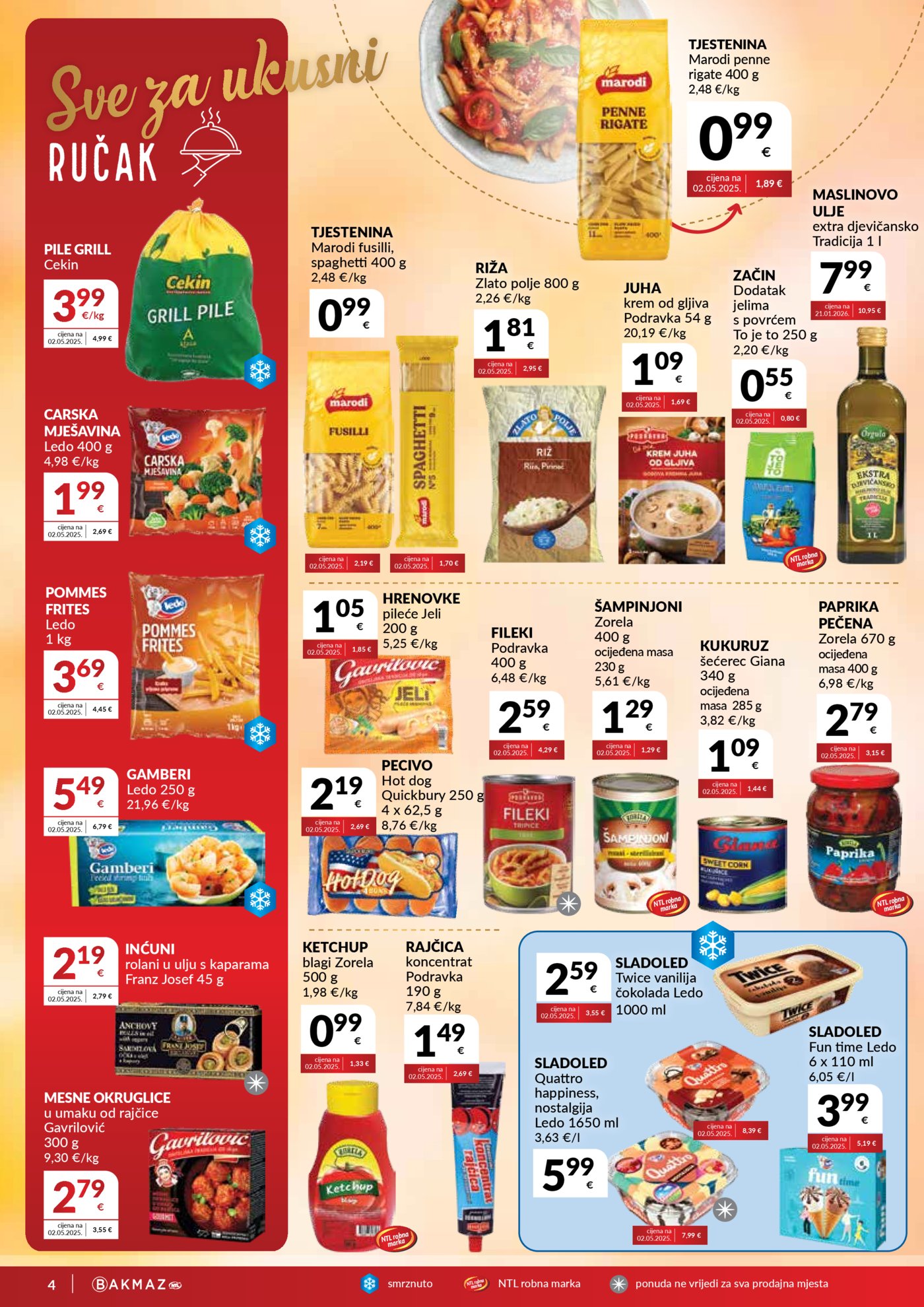 Bakmaz katalog Akcija 15.04. - 21.04.2026.