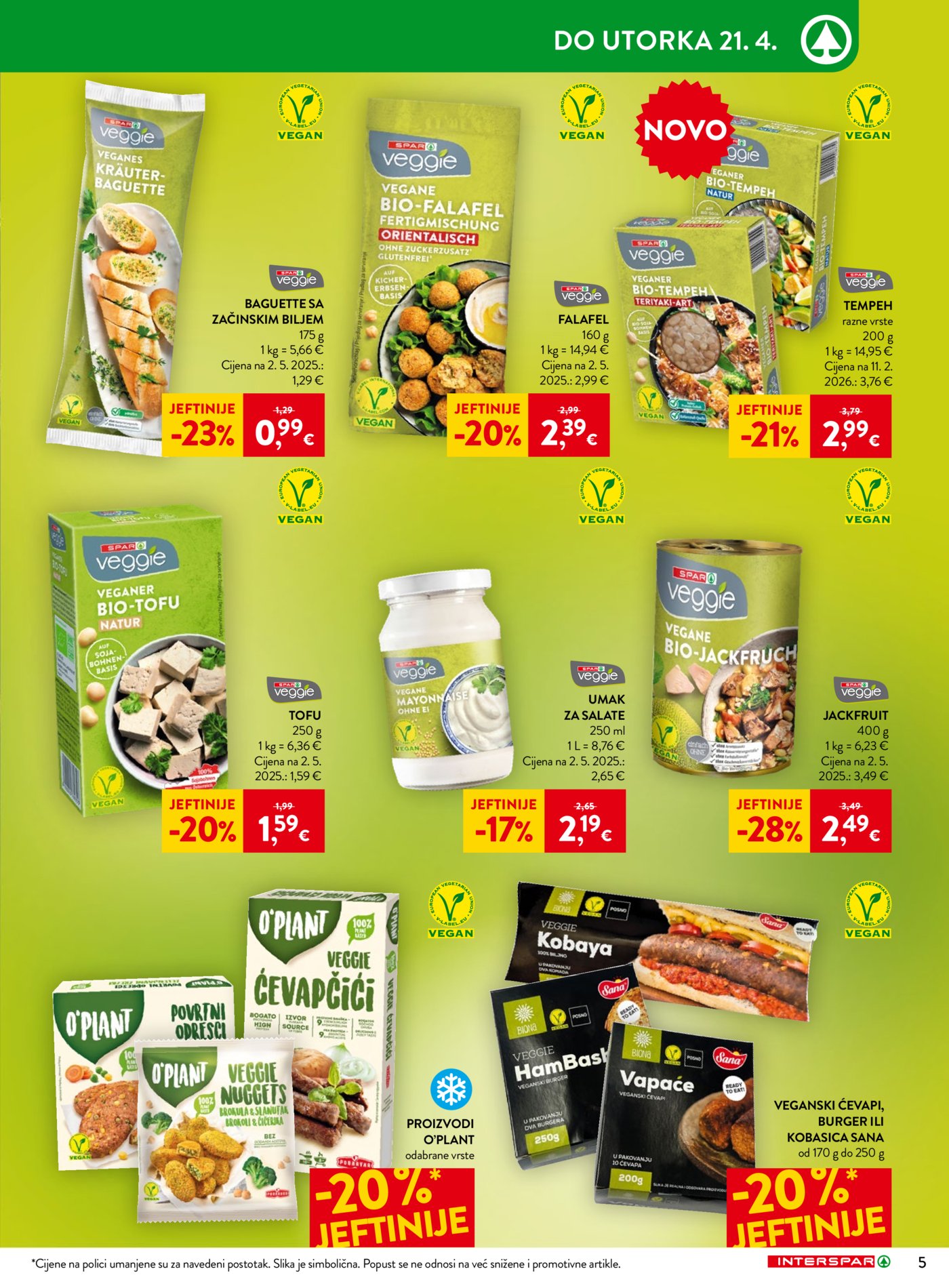 INTERSPAR katalog Akcija 15.04. - 21.04.2026.