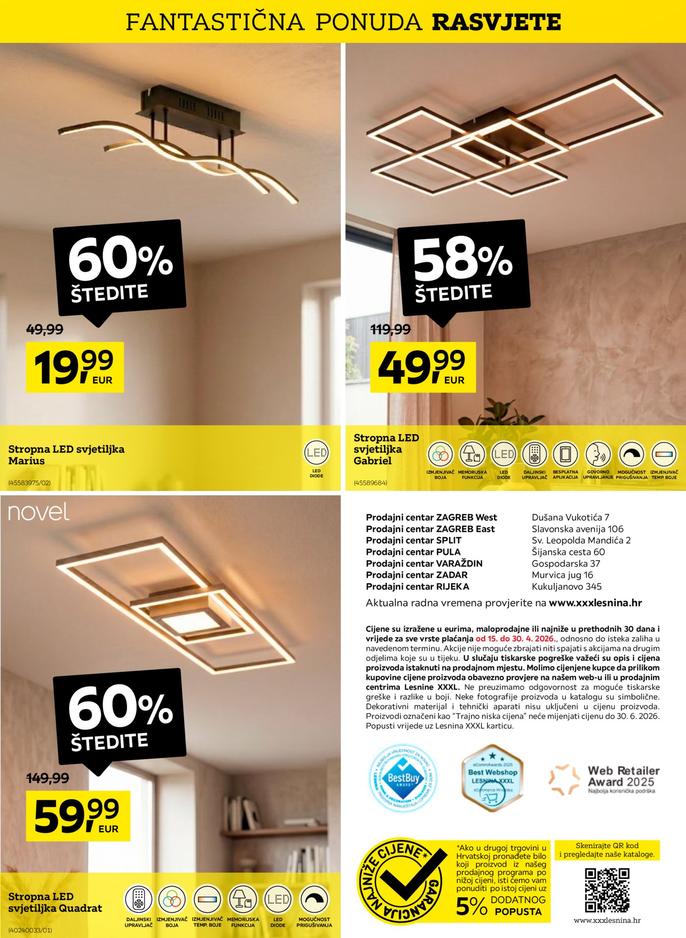 Lesnina katalog Rasvjeta 15.04. - 30.04.2026.