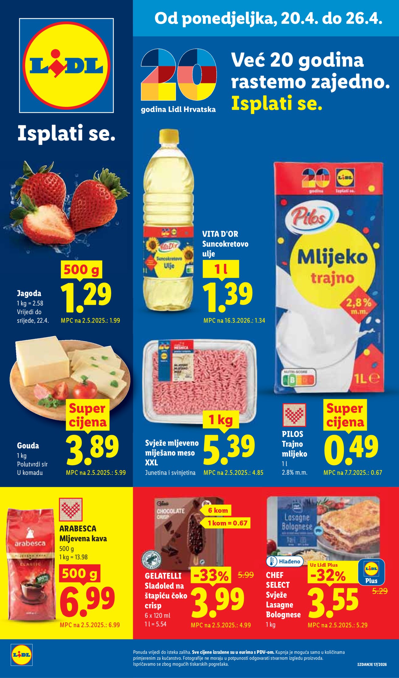 Lidl katalog Super ponuda od ponedjeljka 20.04. - 26.04.2026.