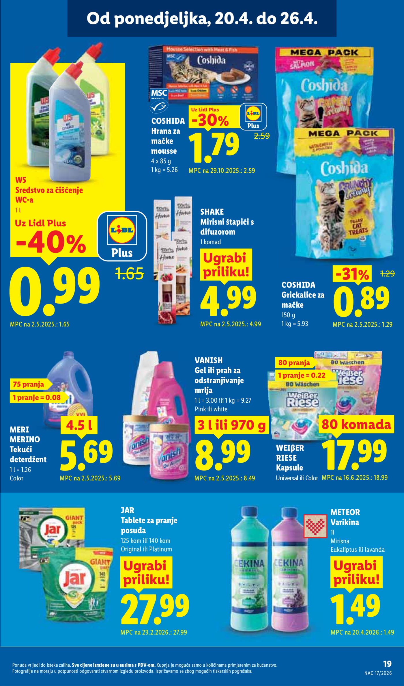 Lidl katalog Super ponuda od ponedjeljka 20.04. - 26.04.2026.