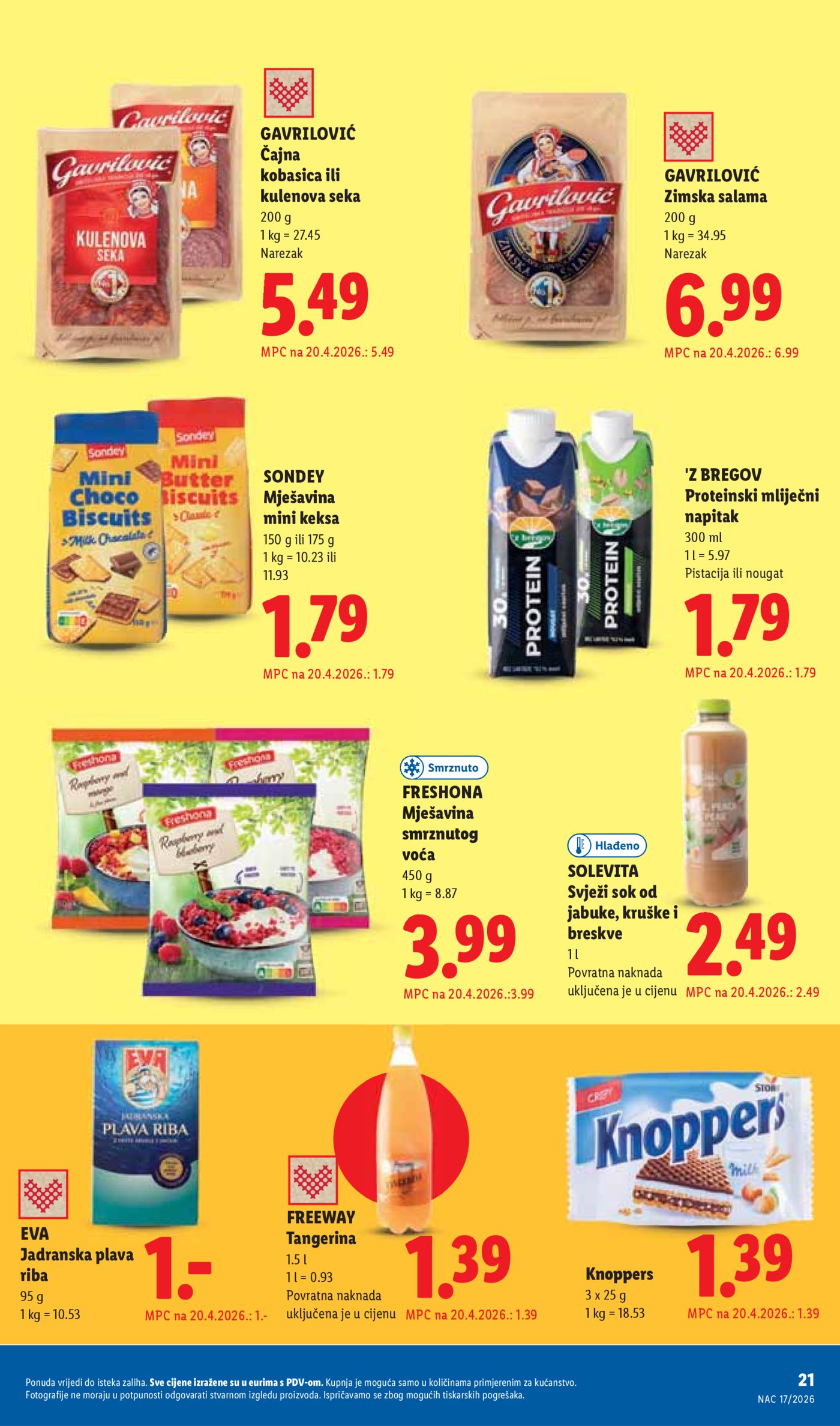 Lidl katalog Super ponuda od ponedjeljka 20.04. - 26.04.2026.