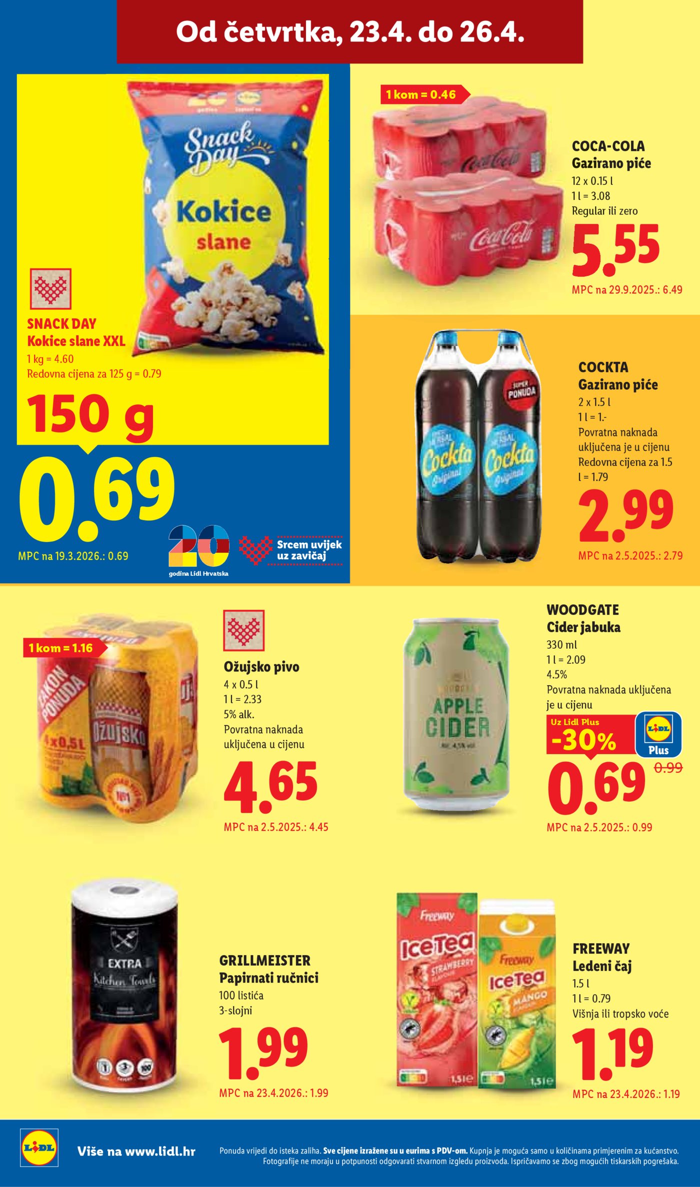 Lidl katalog Super ponuda od ponedjeljka 20.04. - 26.04.2026.