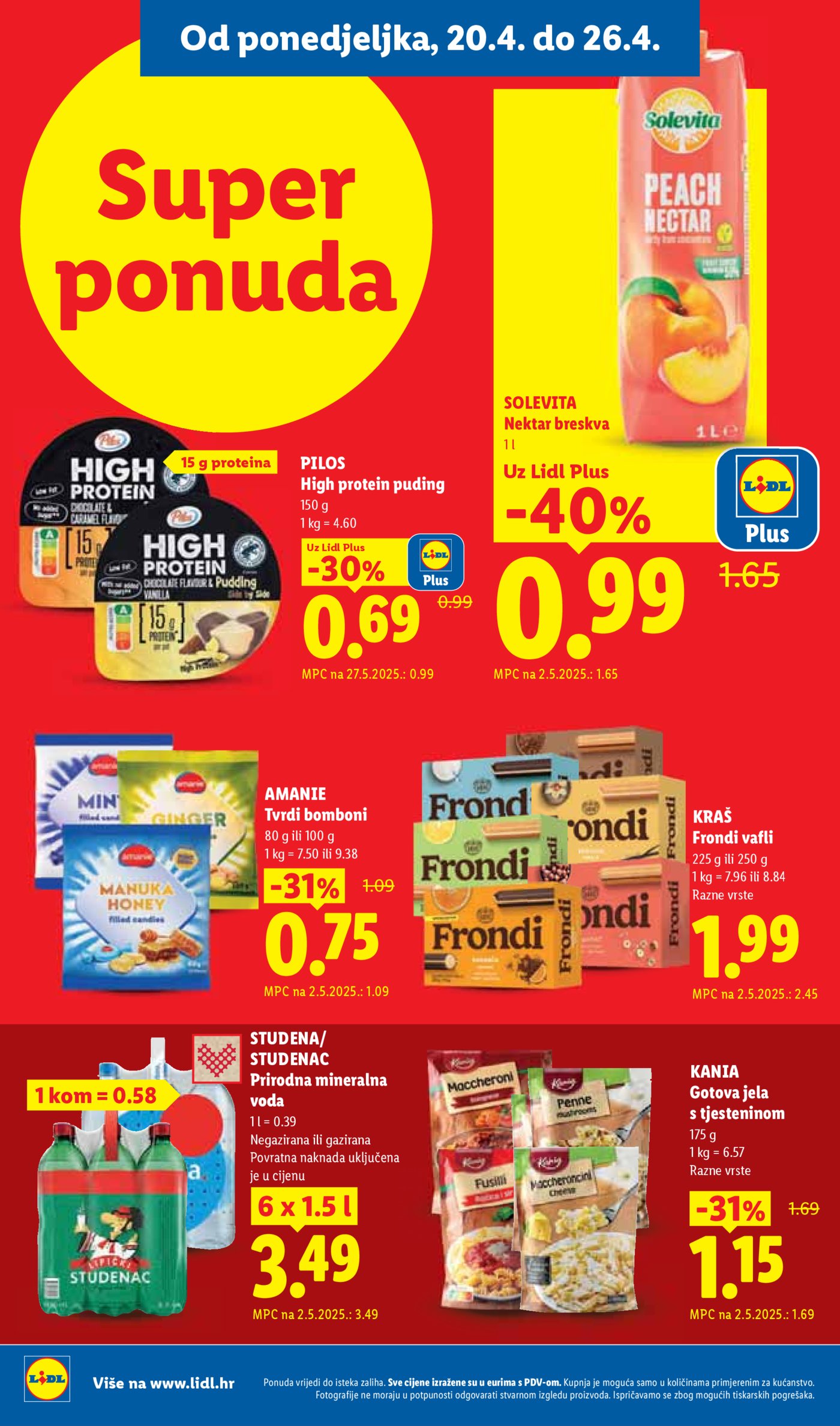 Lidl katalog Super ponuda od ponedjeljka 20.04. - 26.04.2026.