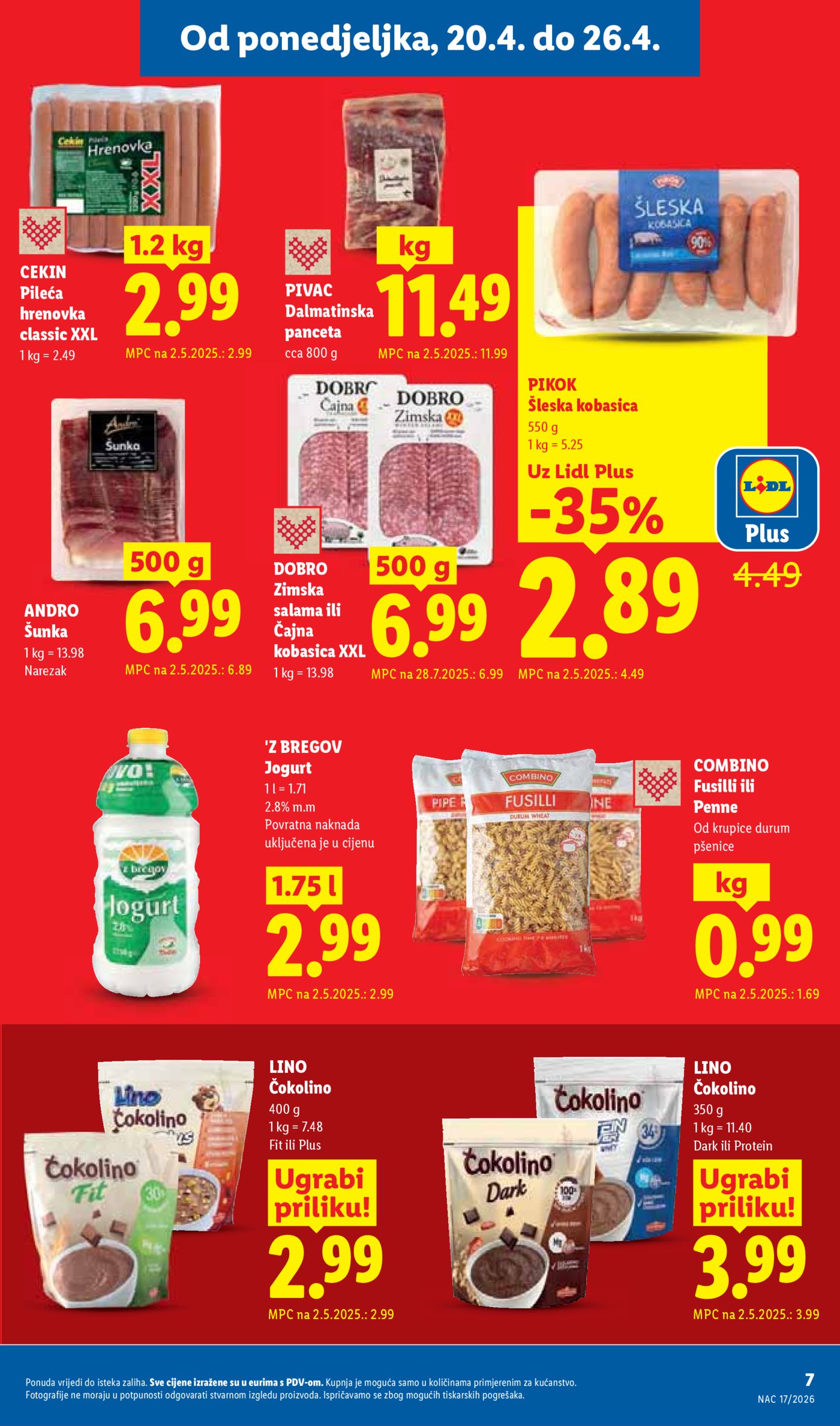 Lidl katalog Super ponuda od ponedjeljka 20.04. - 26.04.2026.