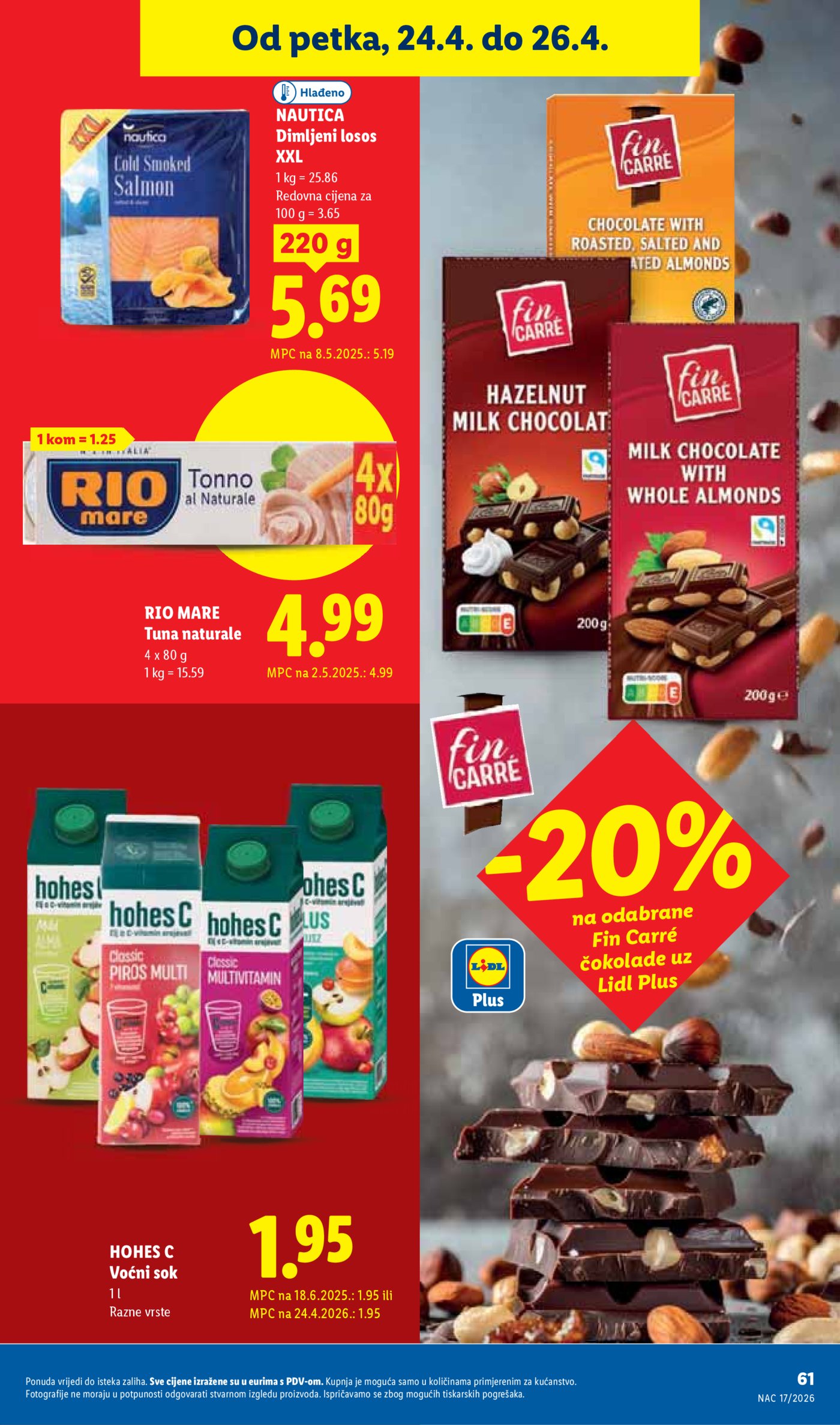 Lidl katalog Super ponuda od ponedjeljka 20.04. - 26.04.2026.