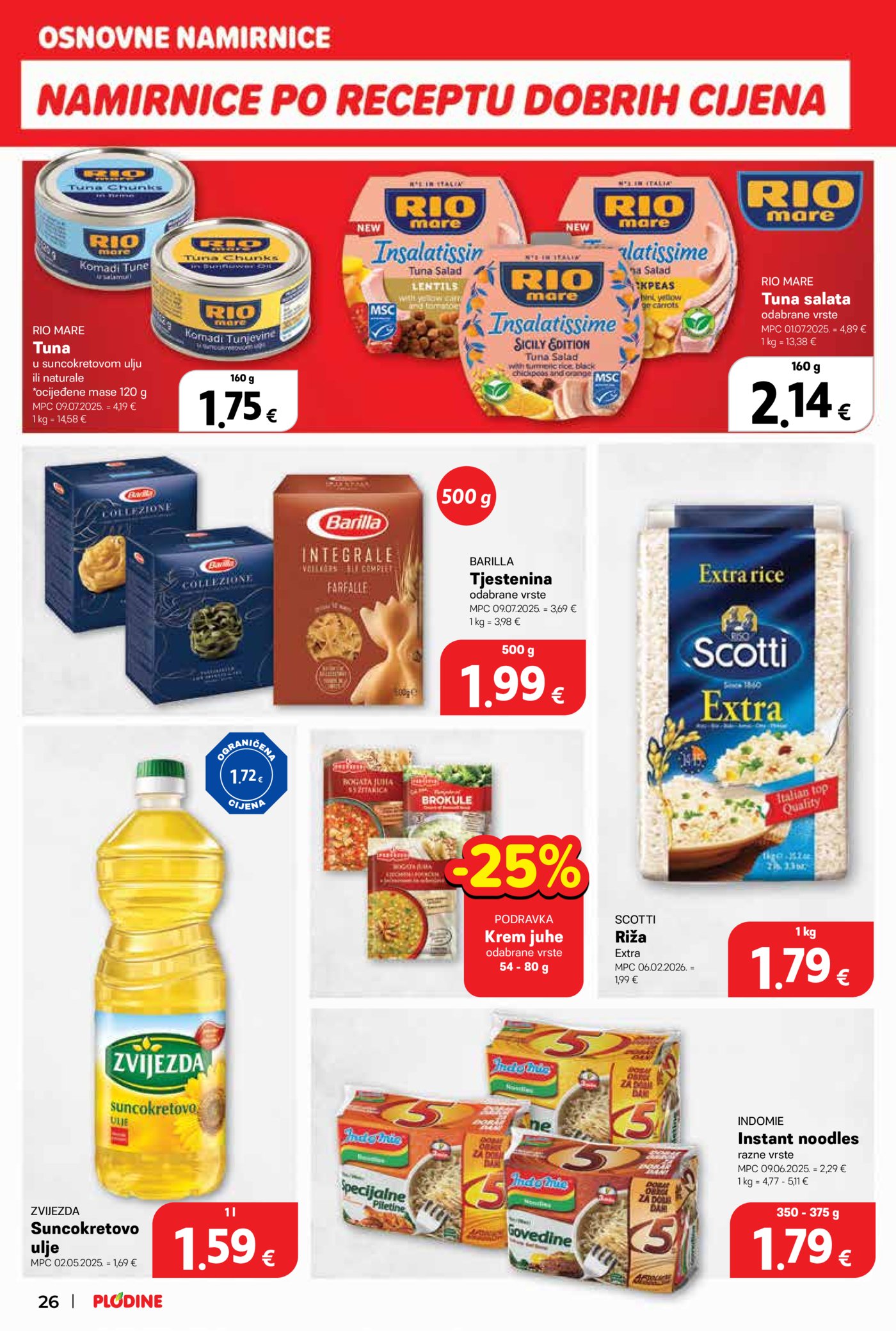 Plodine katalog Uvijek od akcije 15.04.-21.04.2026.