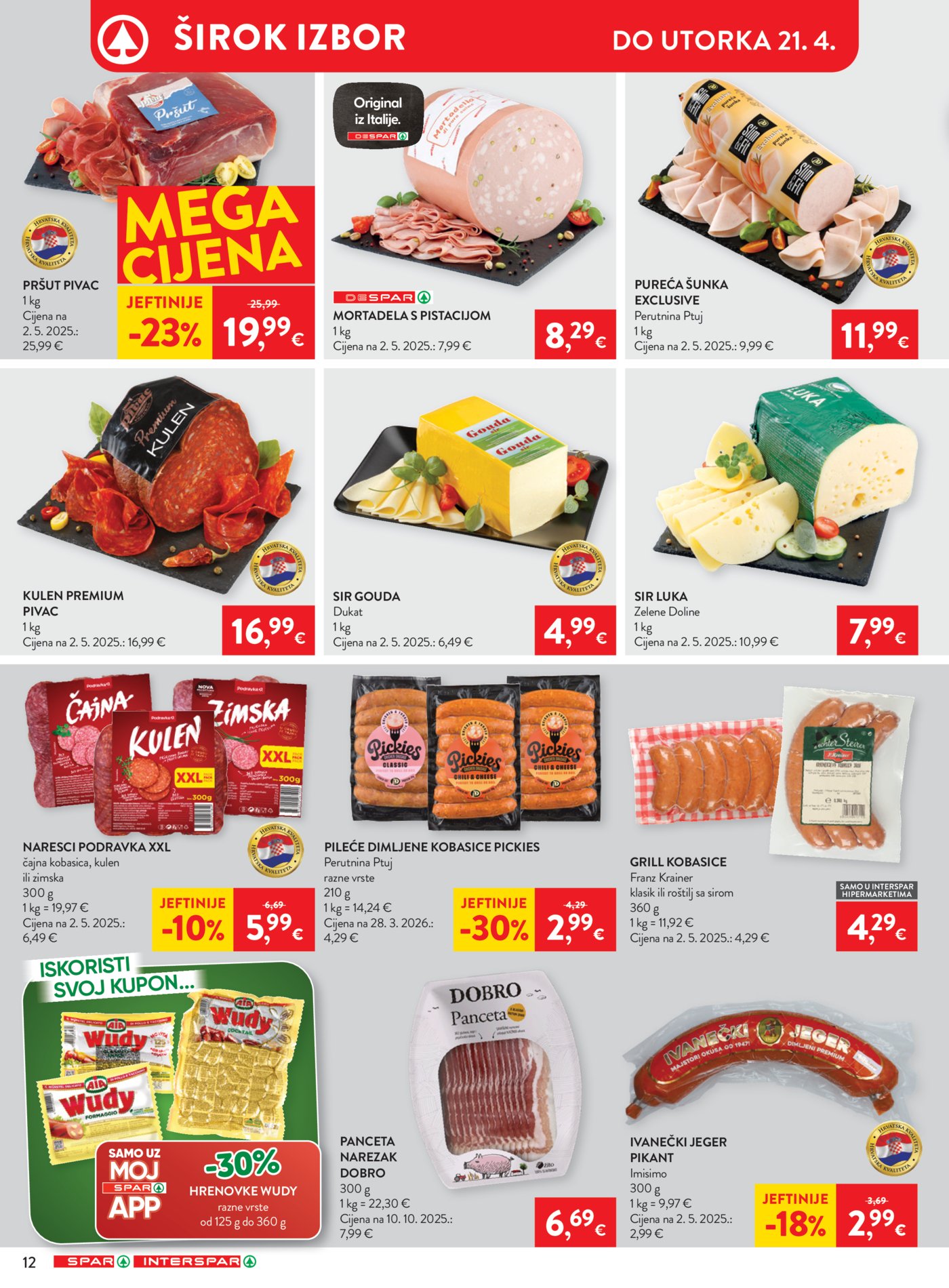 SPAR - INTERSPAR katalog Akcija 15.04. - 21.04.2026.