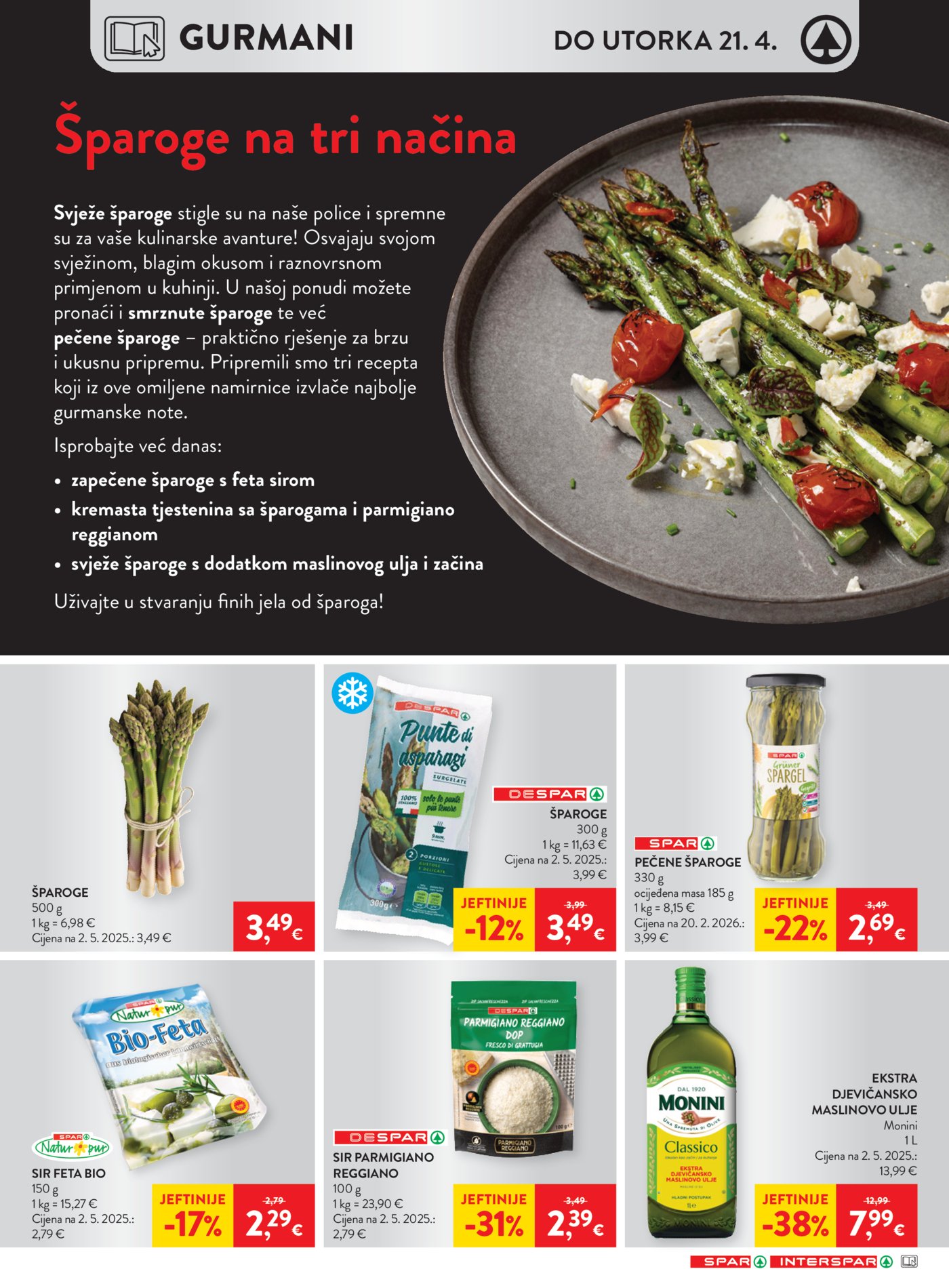 SPAR - INTERSPAR katalog Akcija 15.04. - 21.04.2026.