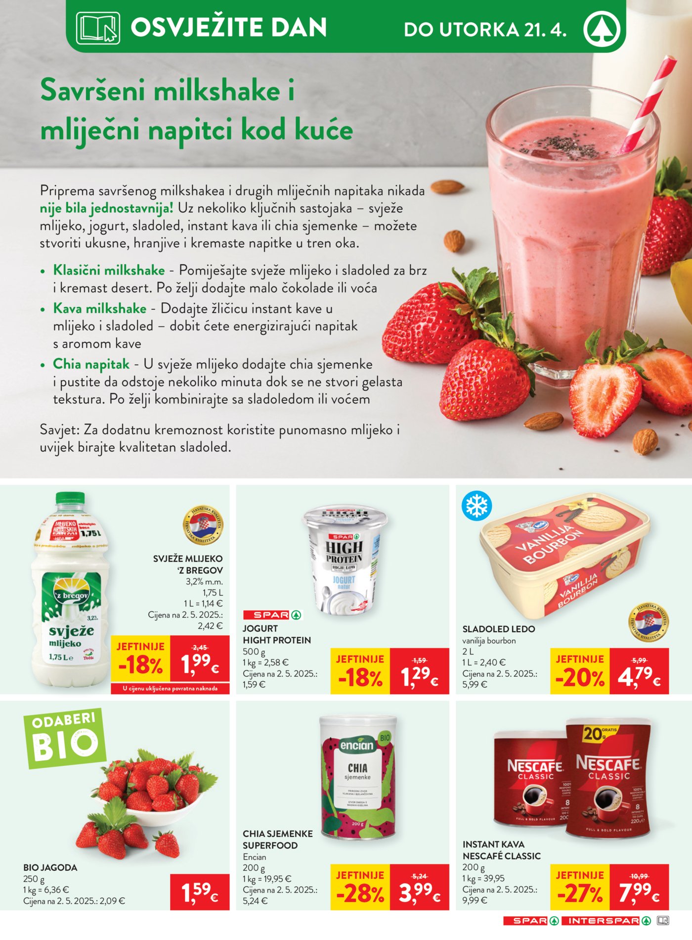 SPAR - INTERSPAR katalog Akcija 15.04. - 21.04.2026.