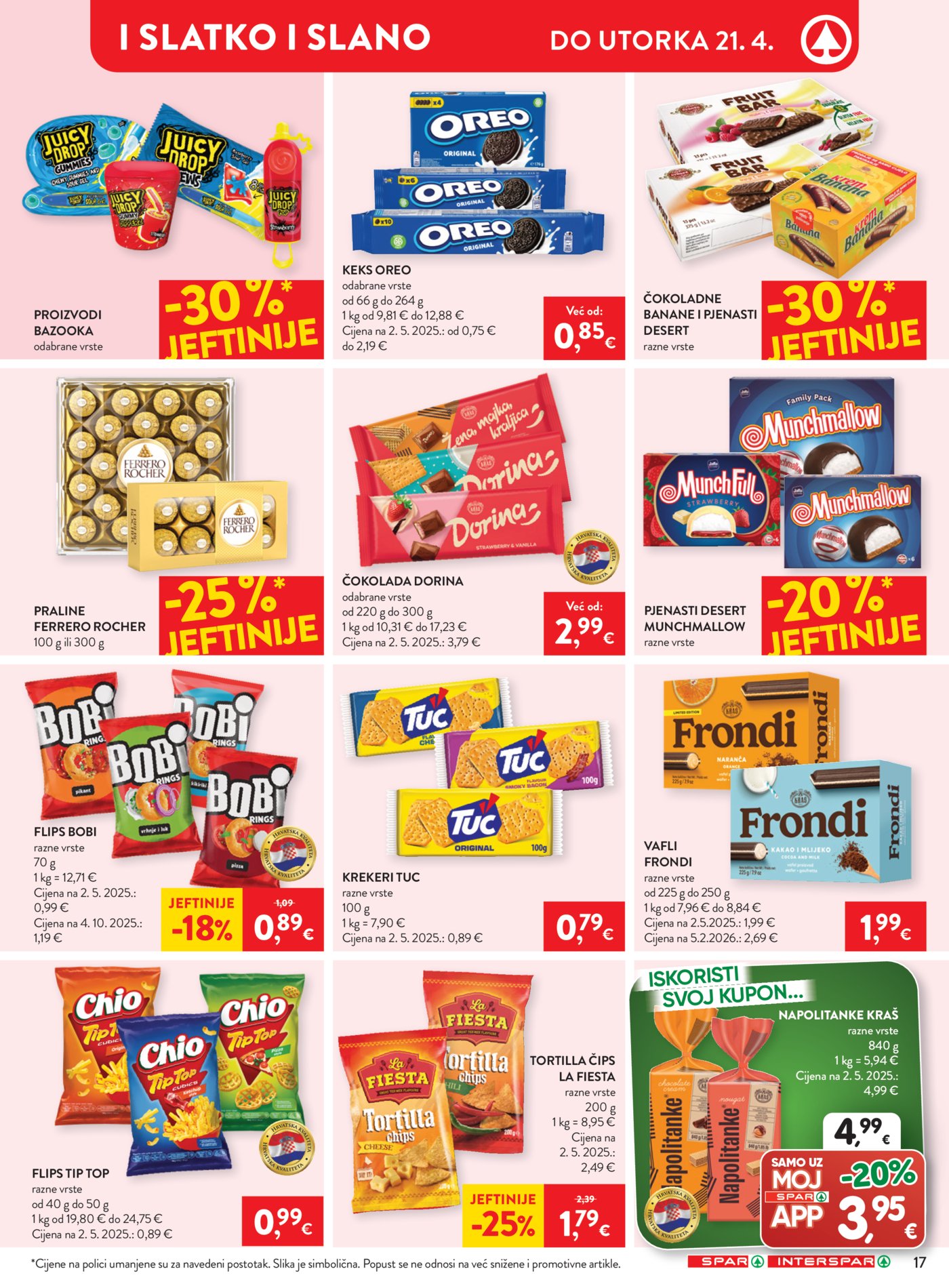 SPAR - INTERSPAR katalog Akcija 15.04. - 21.04.2026.