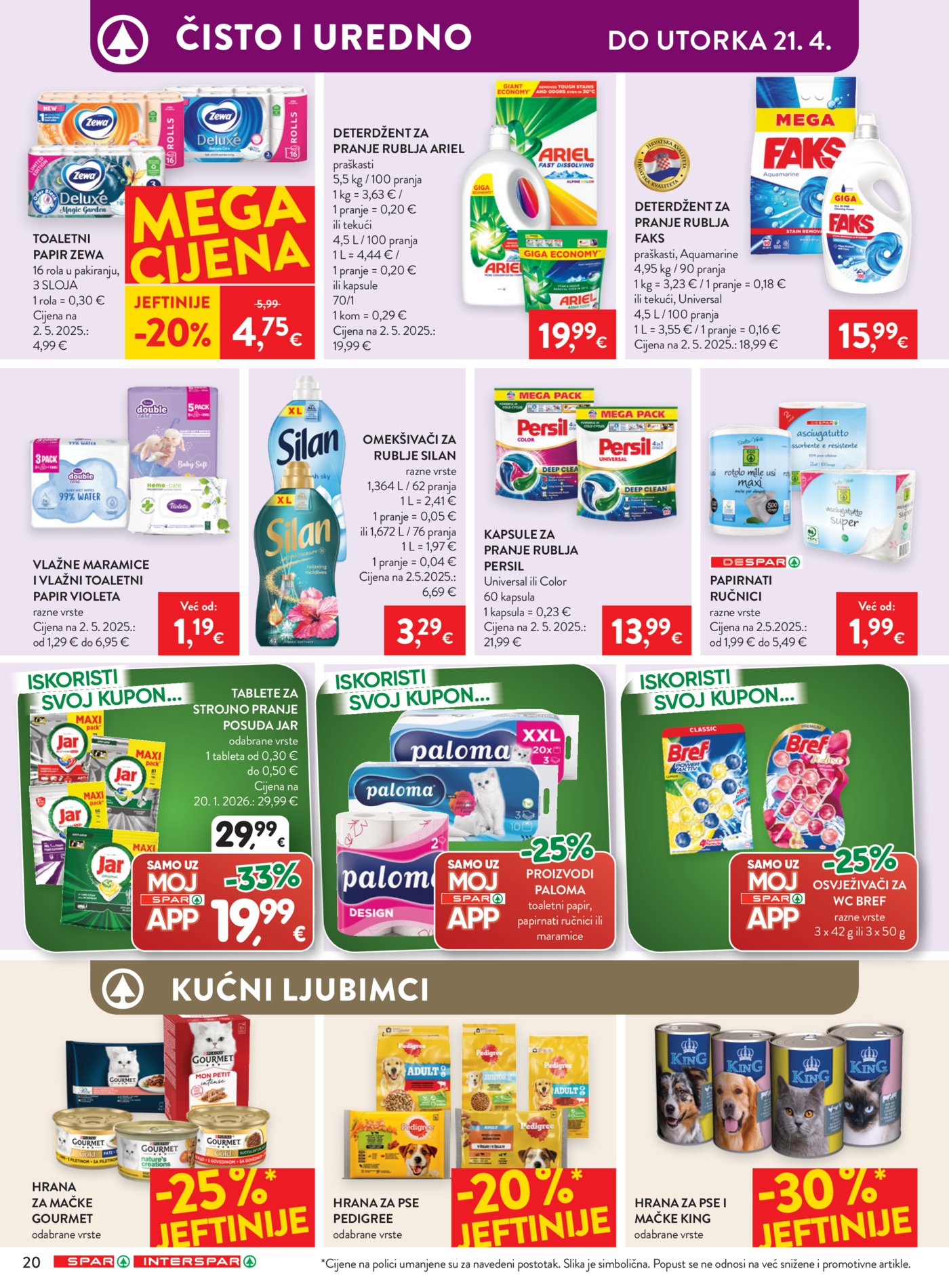 SPAR - INTERSPAR katalog Akcija 15.04. - 21.04.2026.