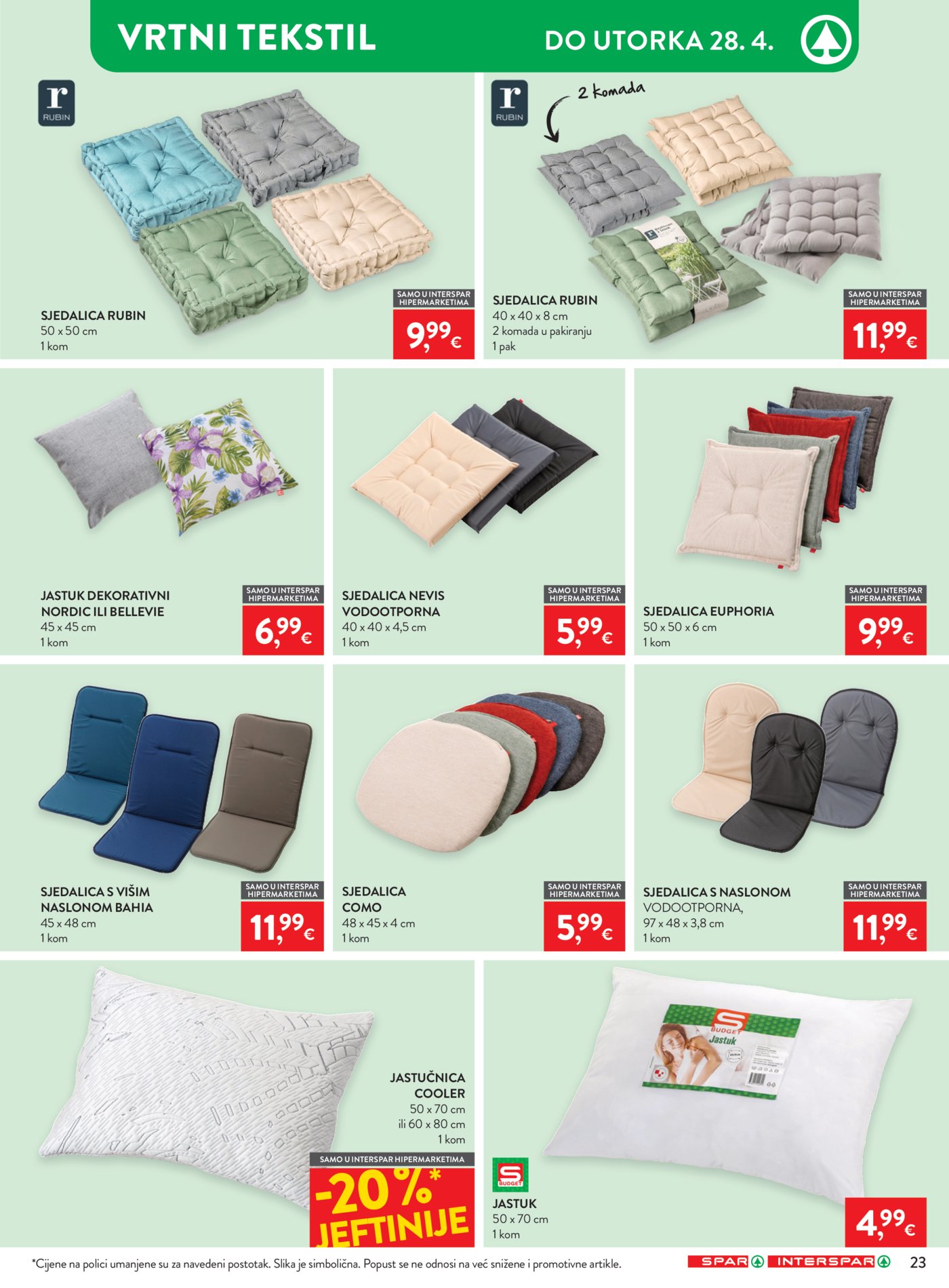 SPAR - INTERSPAR katalog Akcija 15.04. - 21.04.2026.