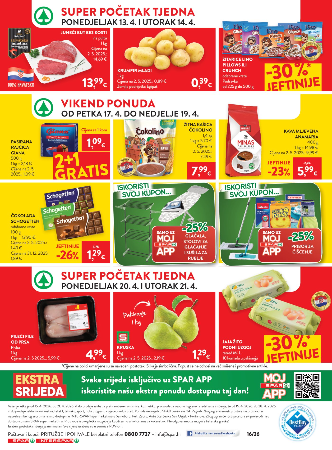 SPAR - INTERSPAR katalog Akcija 15.04. - 21.04.2026.