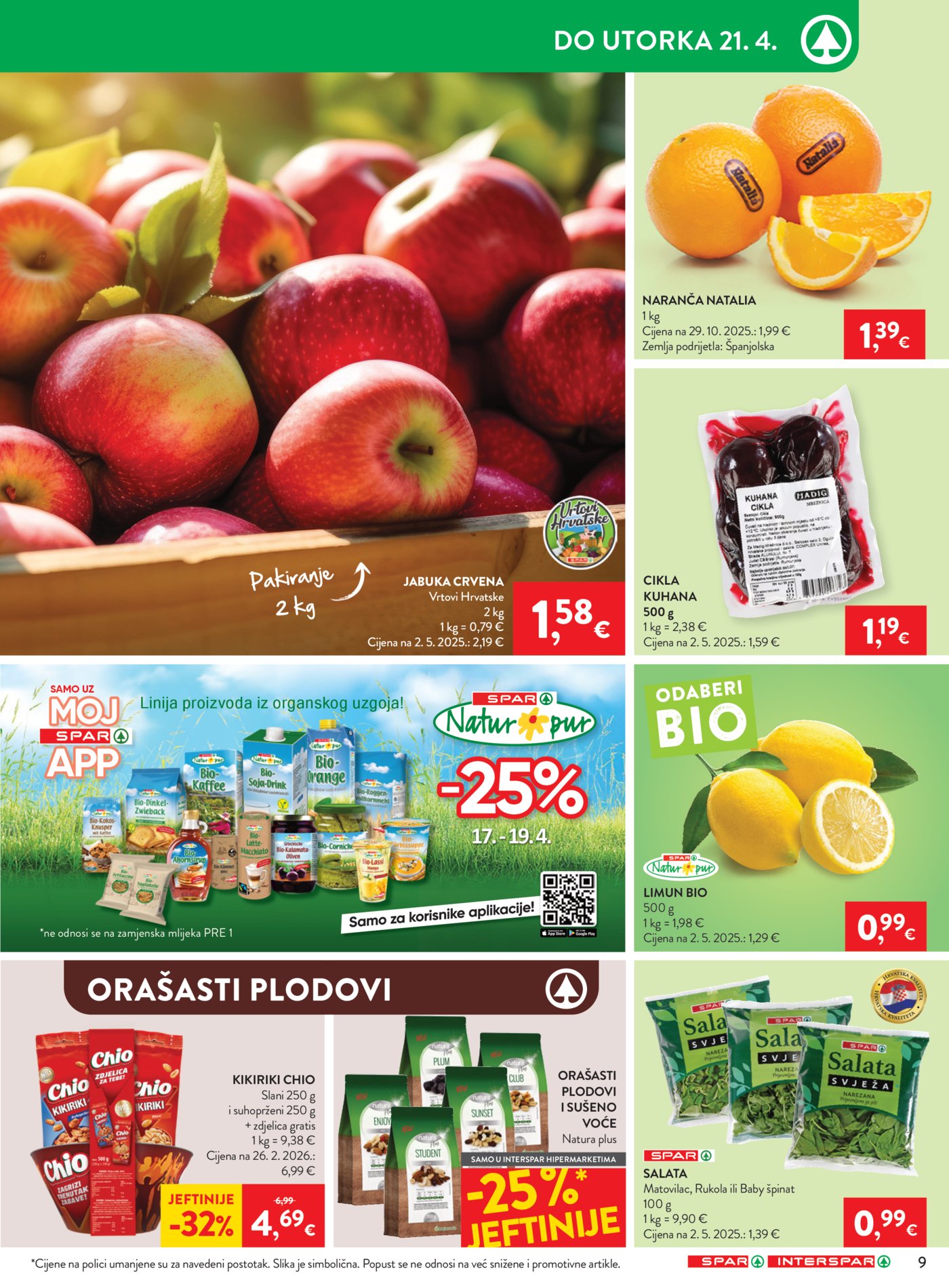 SPAR - INTERSPAR katalog Akcija 15.04. - 21.04.2026.
